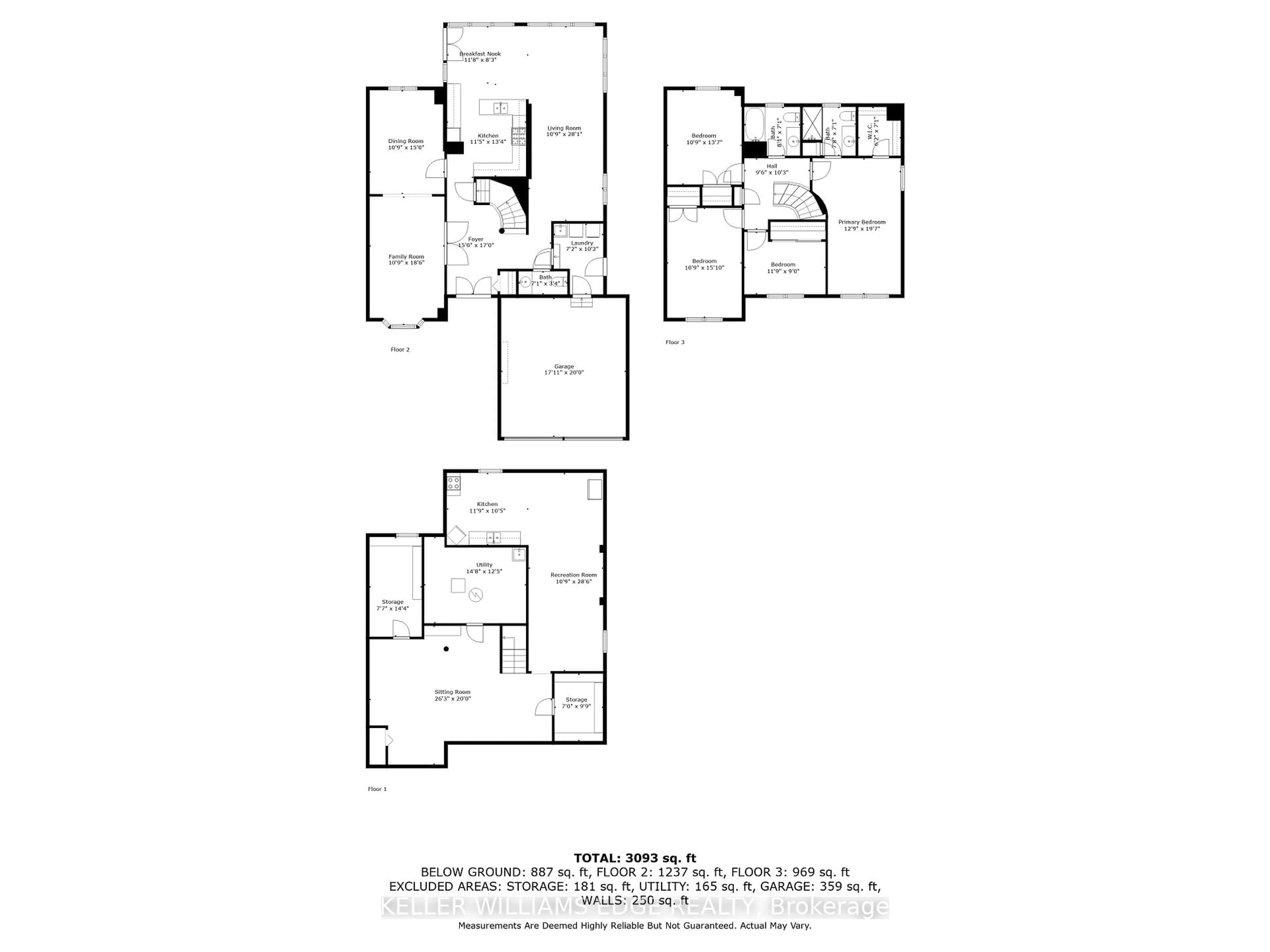 Floor plan for 3043 Vanderbilt Rd, Mississauga Ontario L5N 4W8