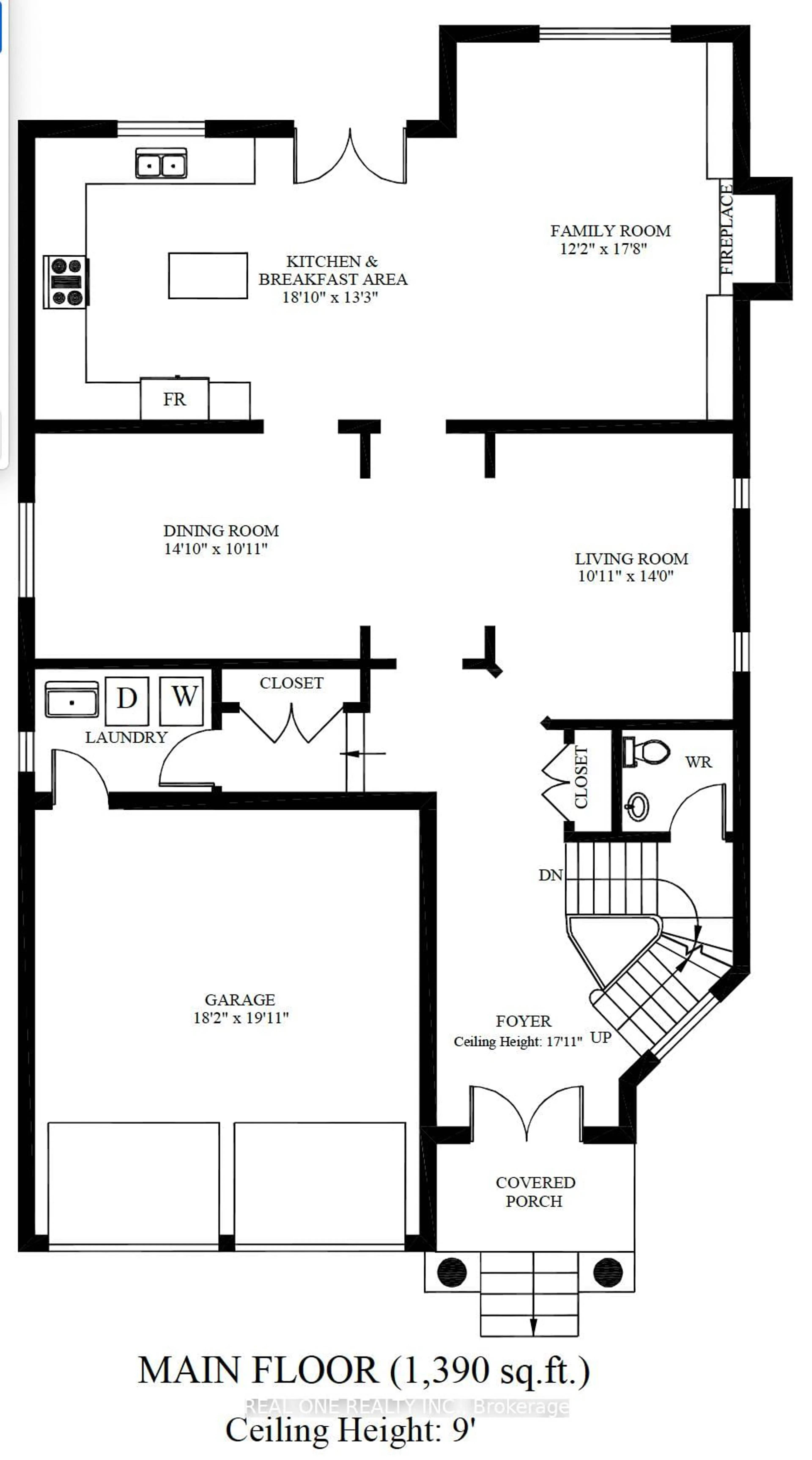 Floor plan for 2336 Thruxton Dr, Oakville Ontario L6H 0C5