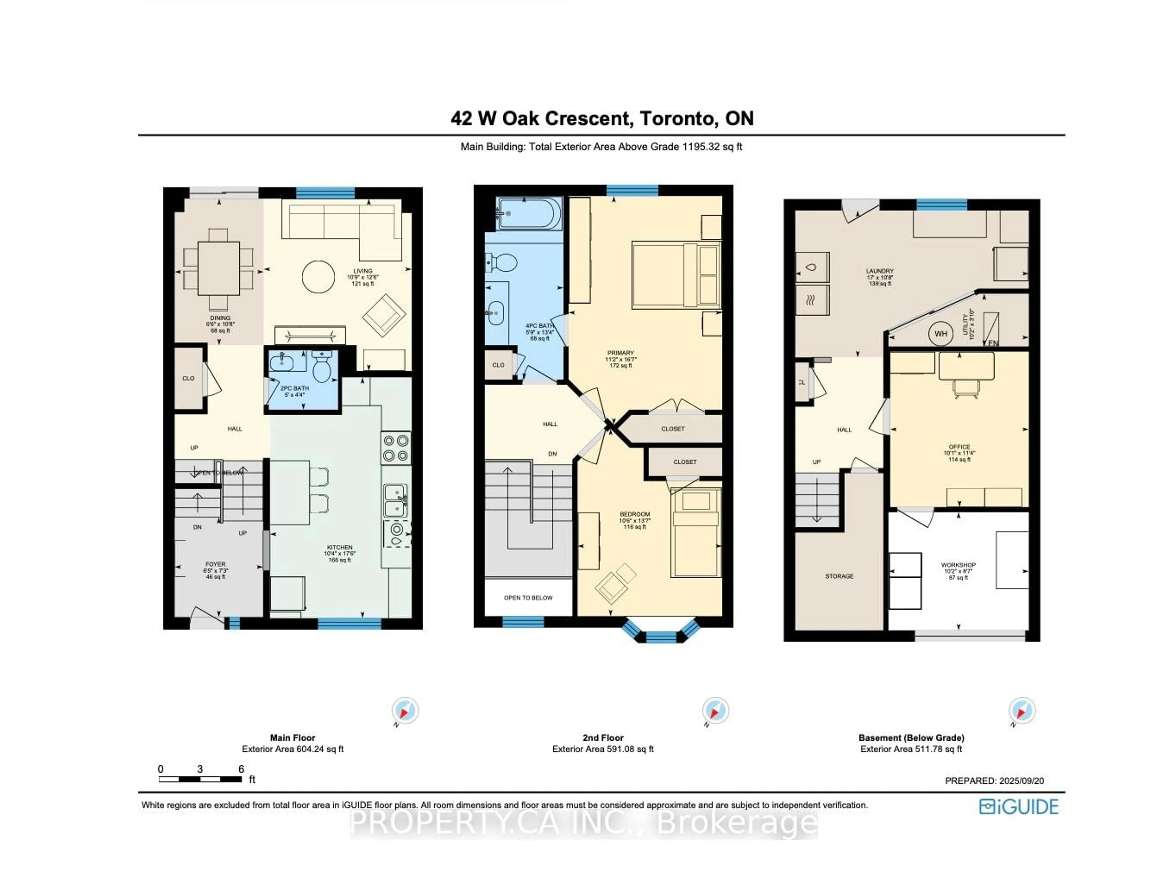 Floor plan for 42 West Oak Cres, Toronto Ontario M9N 3Z4