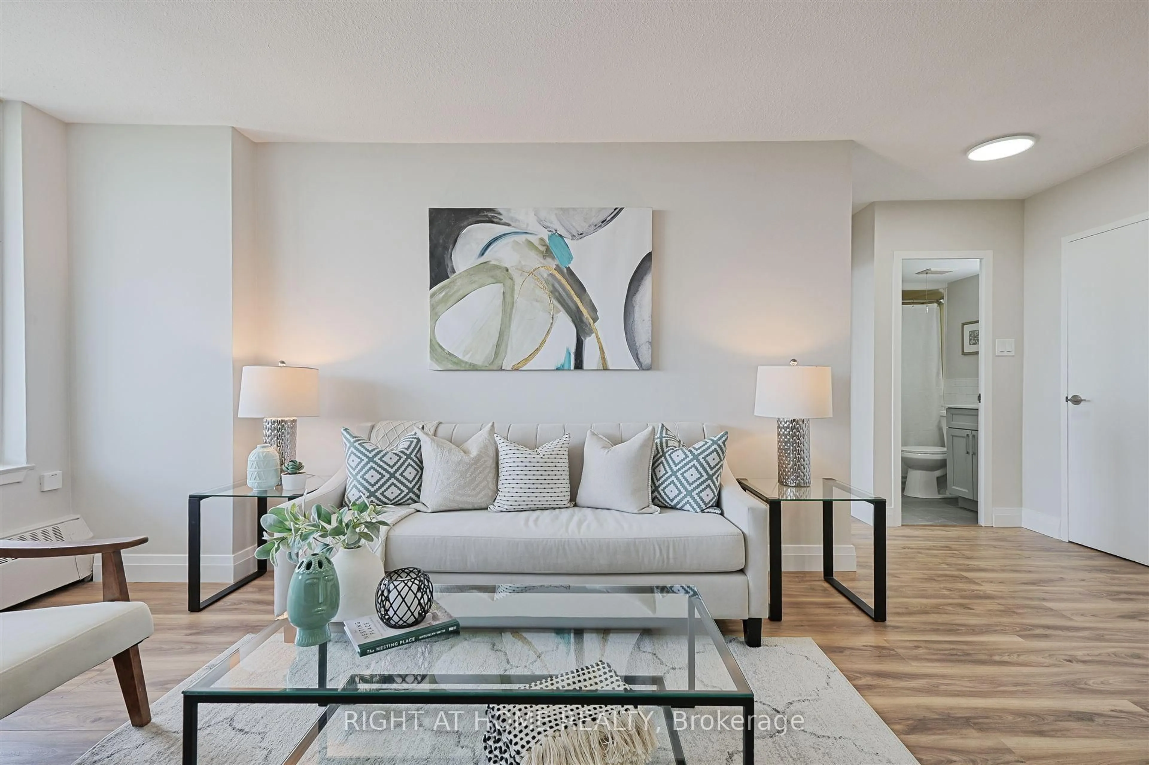 Living room with furniture, unknown for 235 Grandravine Dr #812, Toronto Ontario M3N 1J2