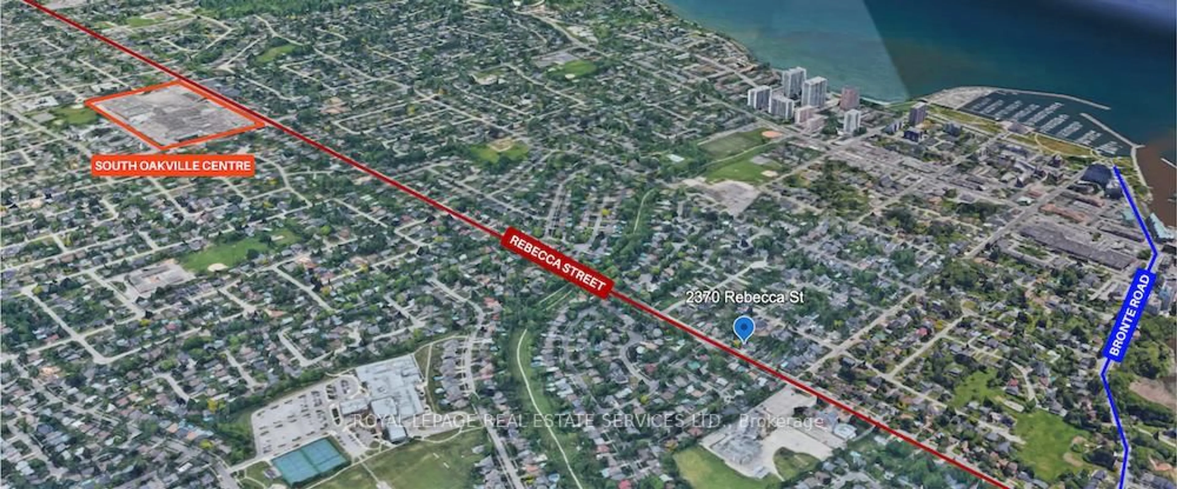 Picture of a map for 2370 Rebecca St, Oakville Ontario L6L 2A9