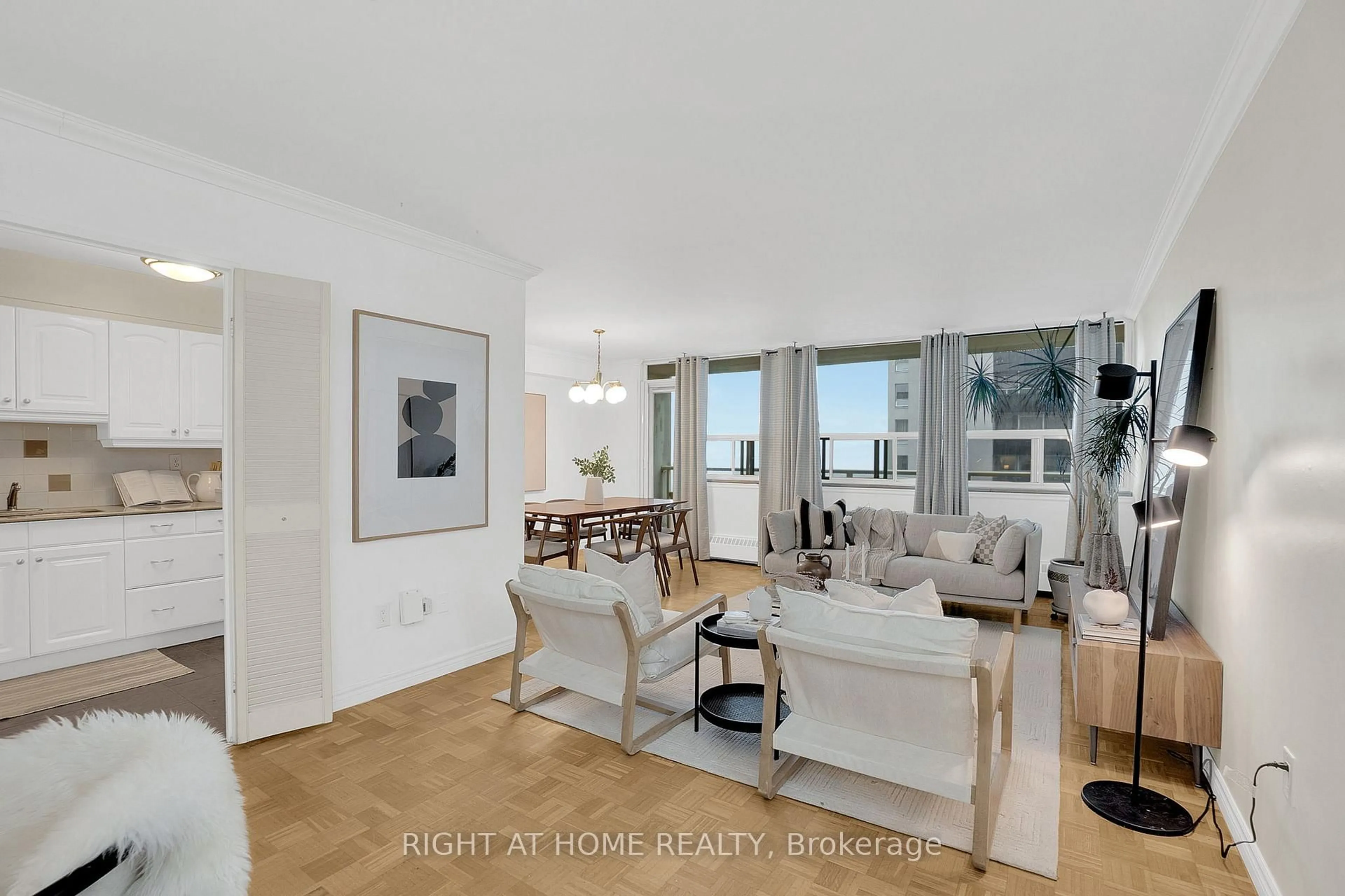 Living room with furniture, unknown for 360 Ridelle Ave #2101, Toronto Ontario M6B 1K1