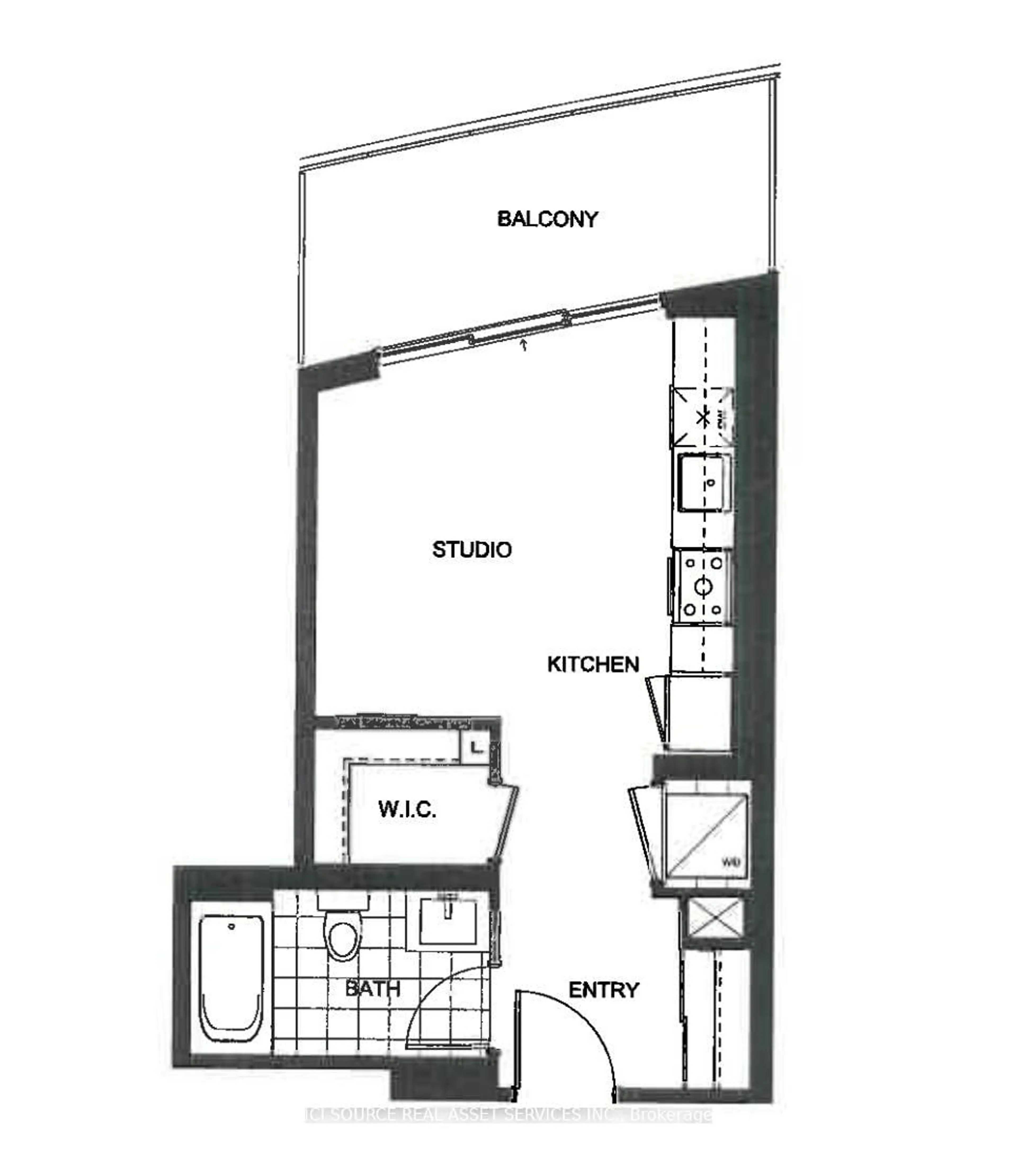 Floor plan for 2520 Eglinton Ave #1007, Mississauga Ontario L5M 0Y4