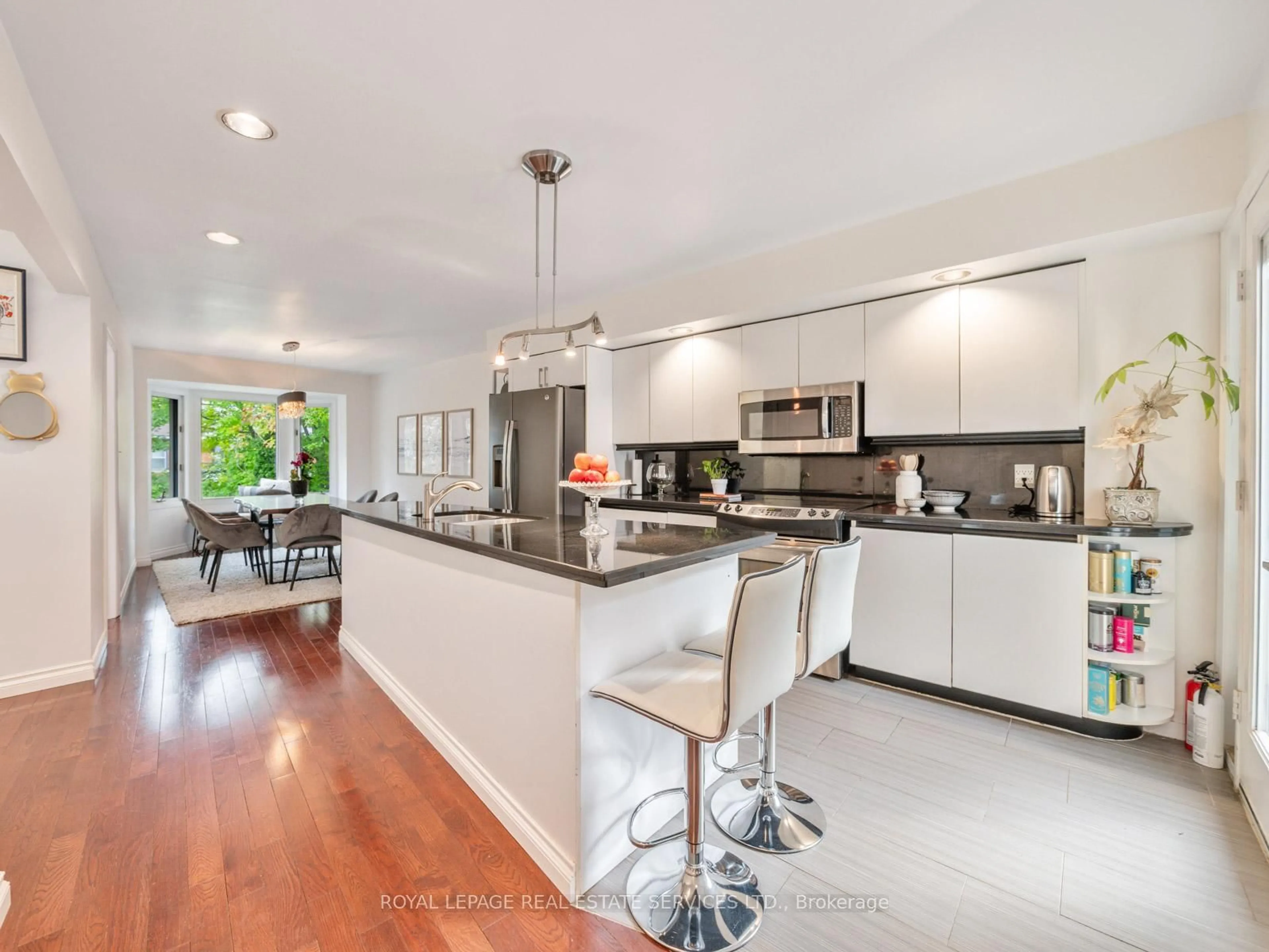 Open concept kitchen, ceramic/tile floor for 490 Windermere Ave, Toronto Ontario M6S 3L6