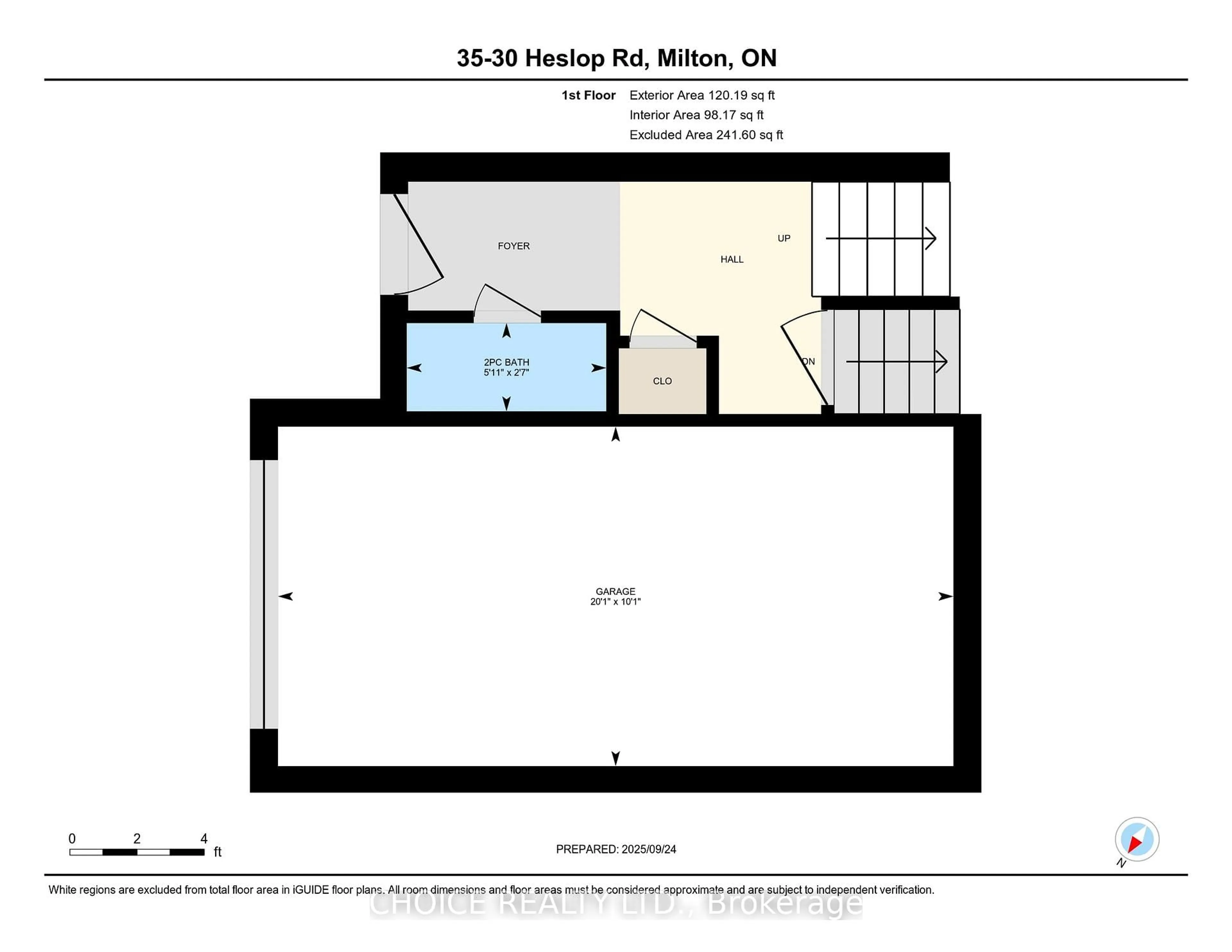 Floor plan for 30 Heslop Rd #35, Milton Ontario L9T 1B3