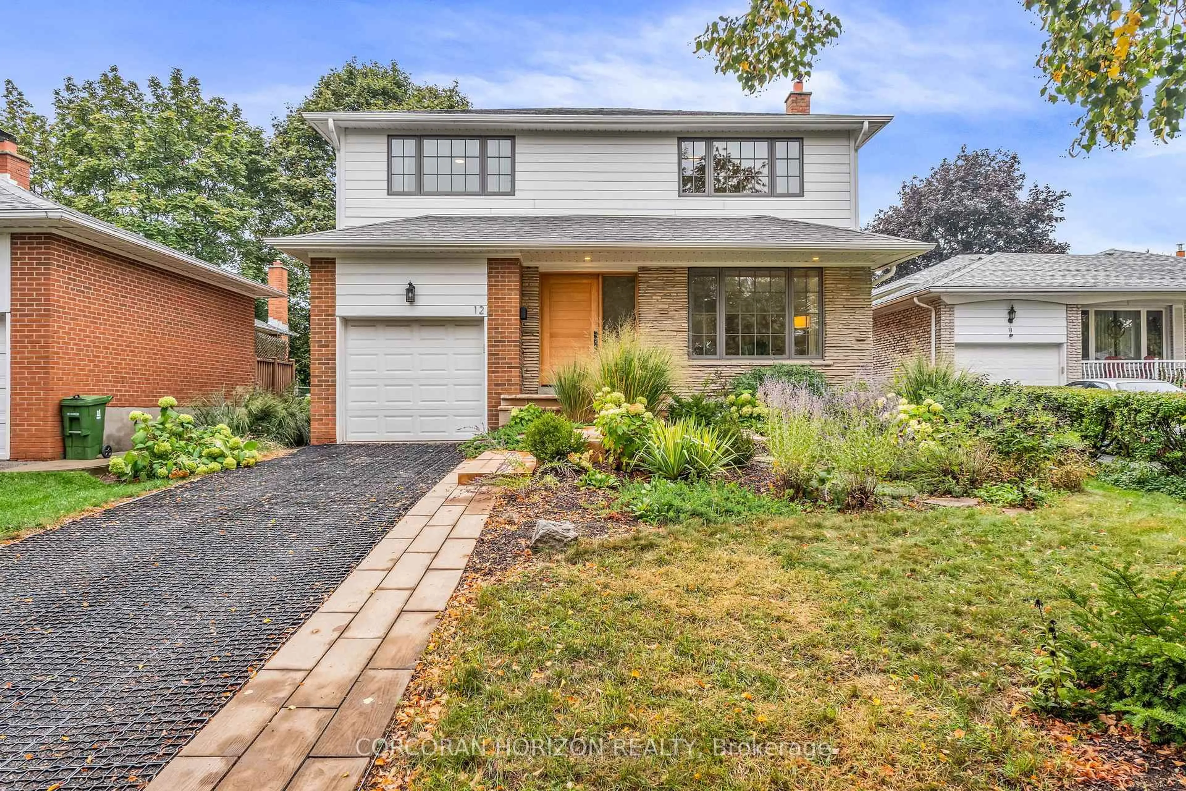 Home with brick exterior material, street for 12 Barvale Crt, Toronto Ontario M9C 4H2