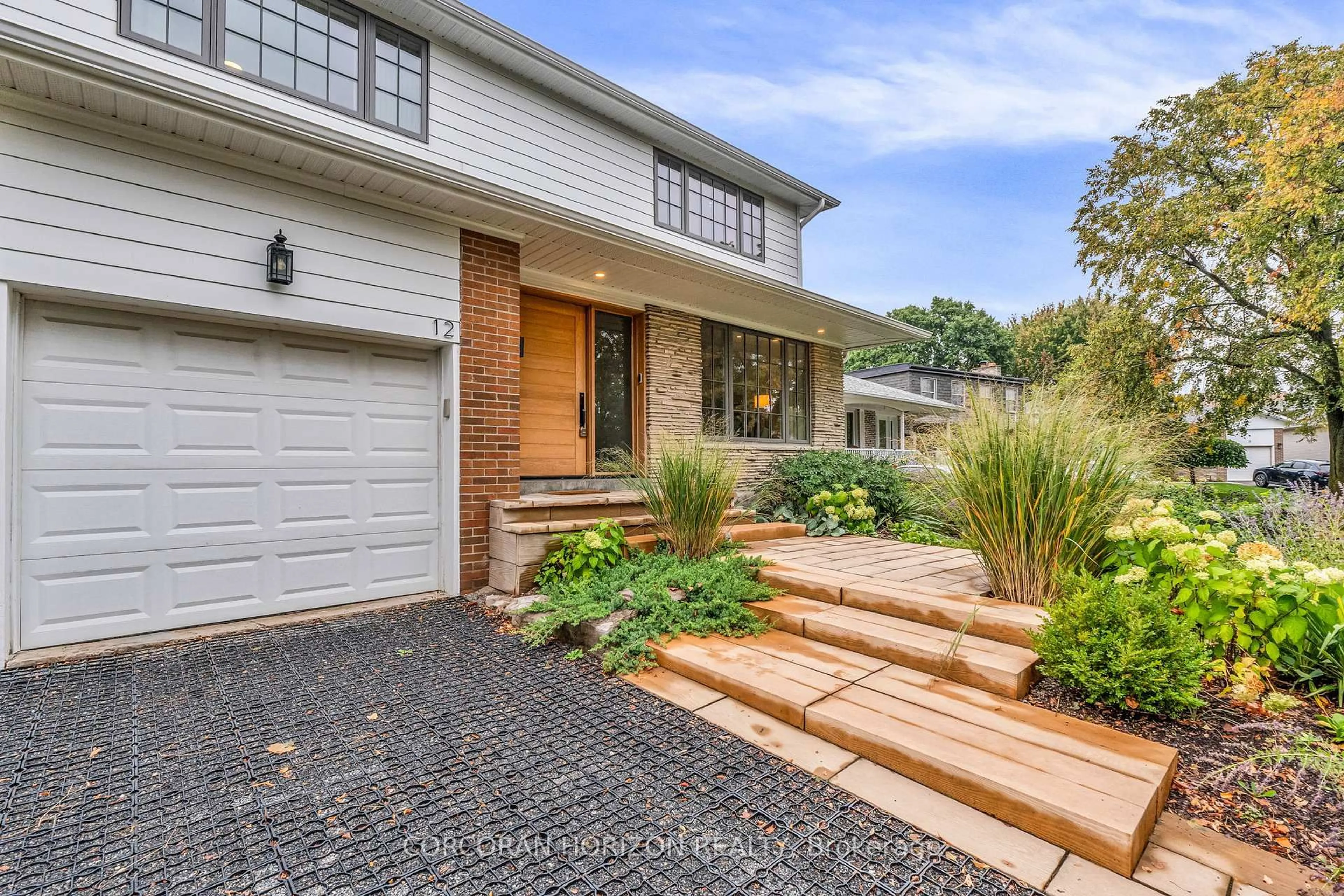 Home with brick exterior material, street for 12 Barvale Crt, Toronto Ontario M9C 4H2