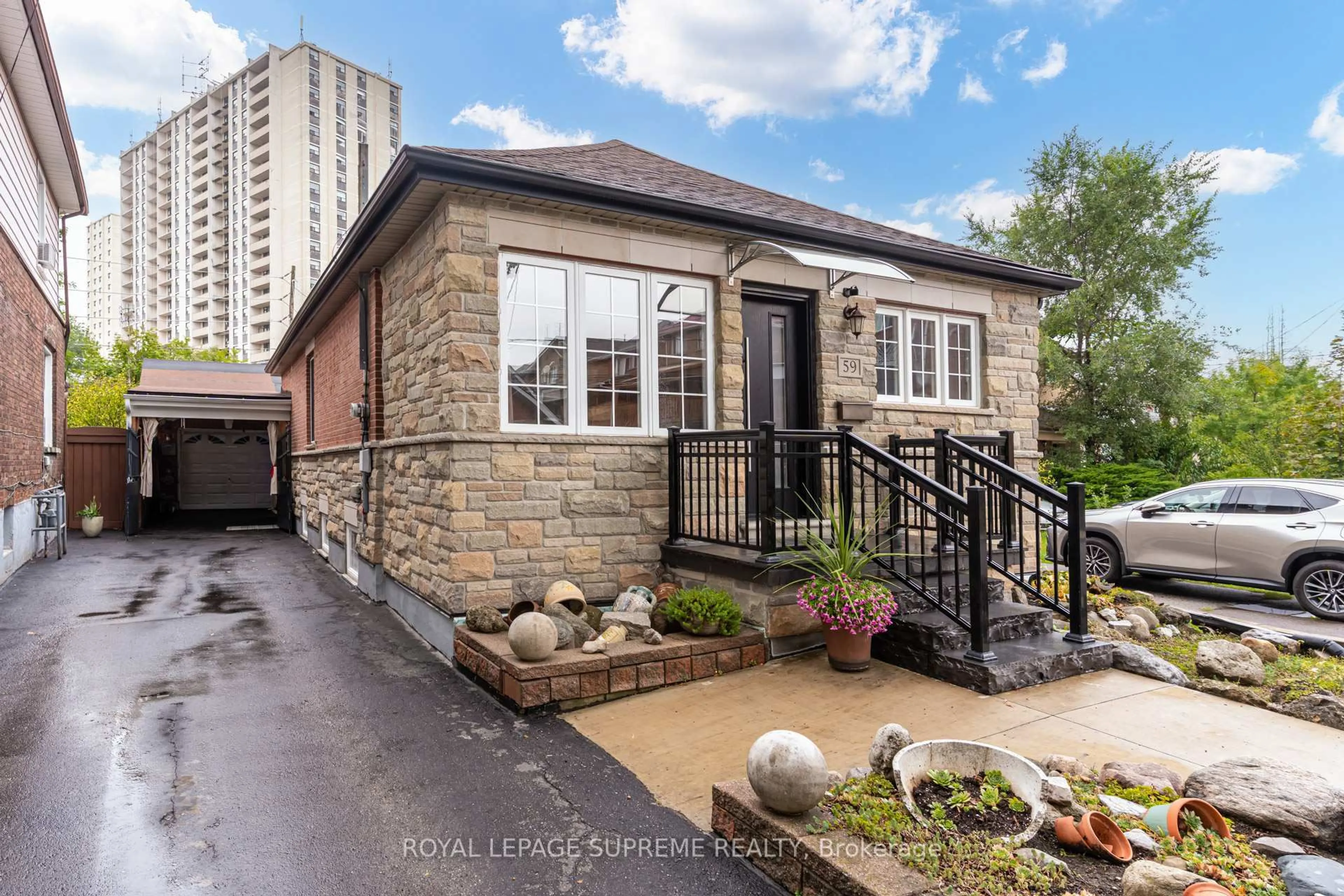 Home with brick exterior material, street for 59 Buttonwood Ave, Toronto Ontario M6M 2H9