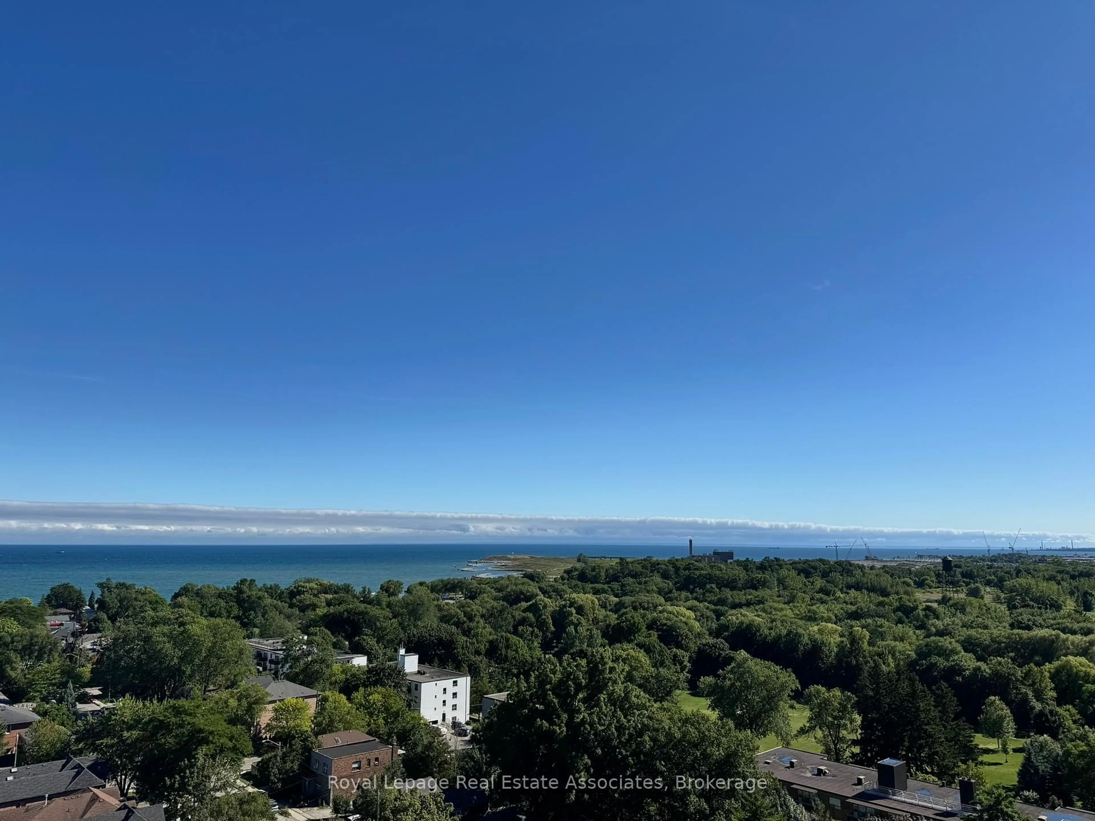 A pic from outside/outdoor area/front of a property/back of a property/a pic from drone, water/lake/river/ocean view for 3845 Lake Shore Blvd #1508, Toronto Ontario M8W 4Y3