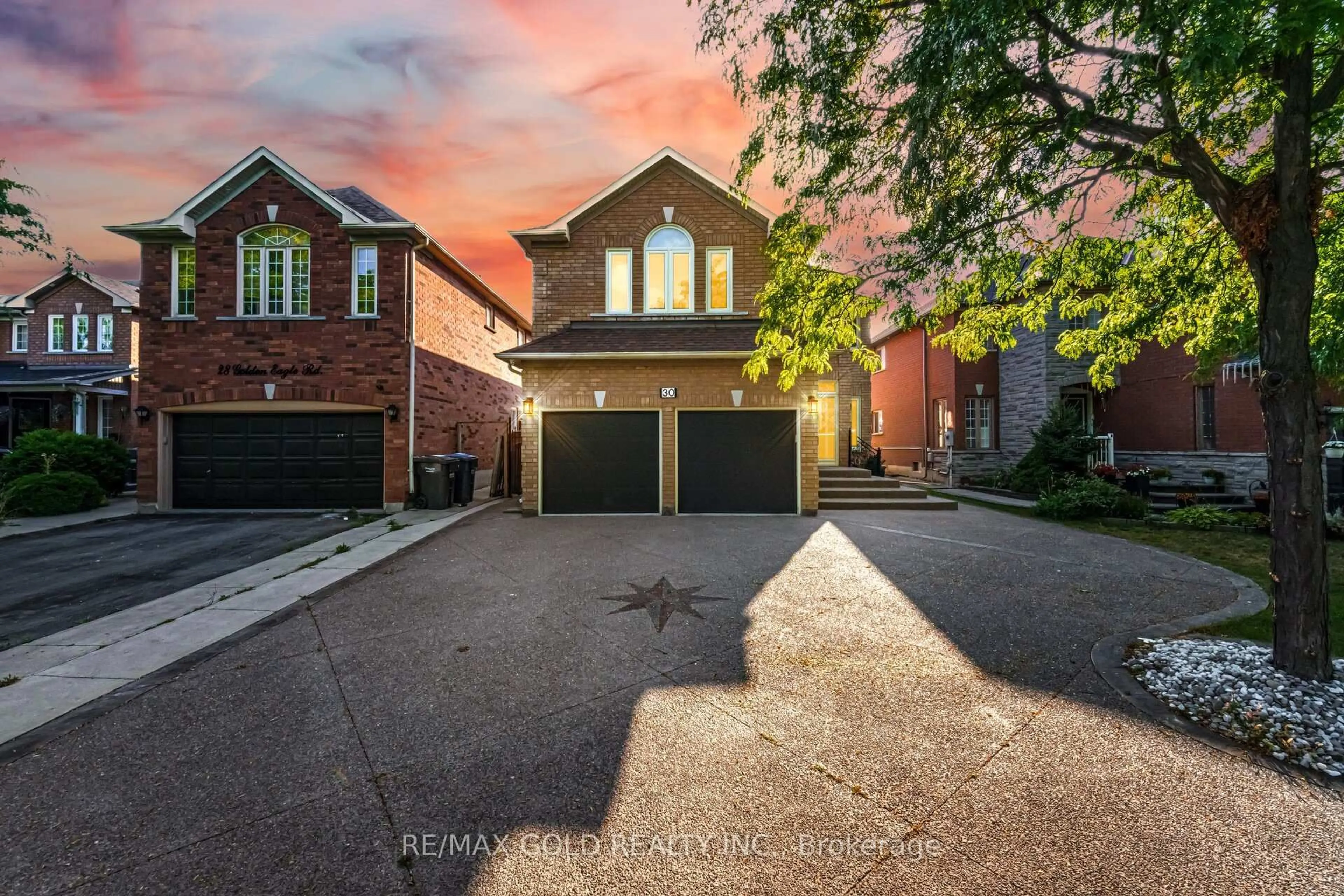 Home with brick exterior material, street for 30 Golden Eagle Rd, Brampton Ontario L6R 1Z4