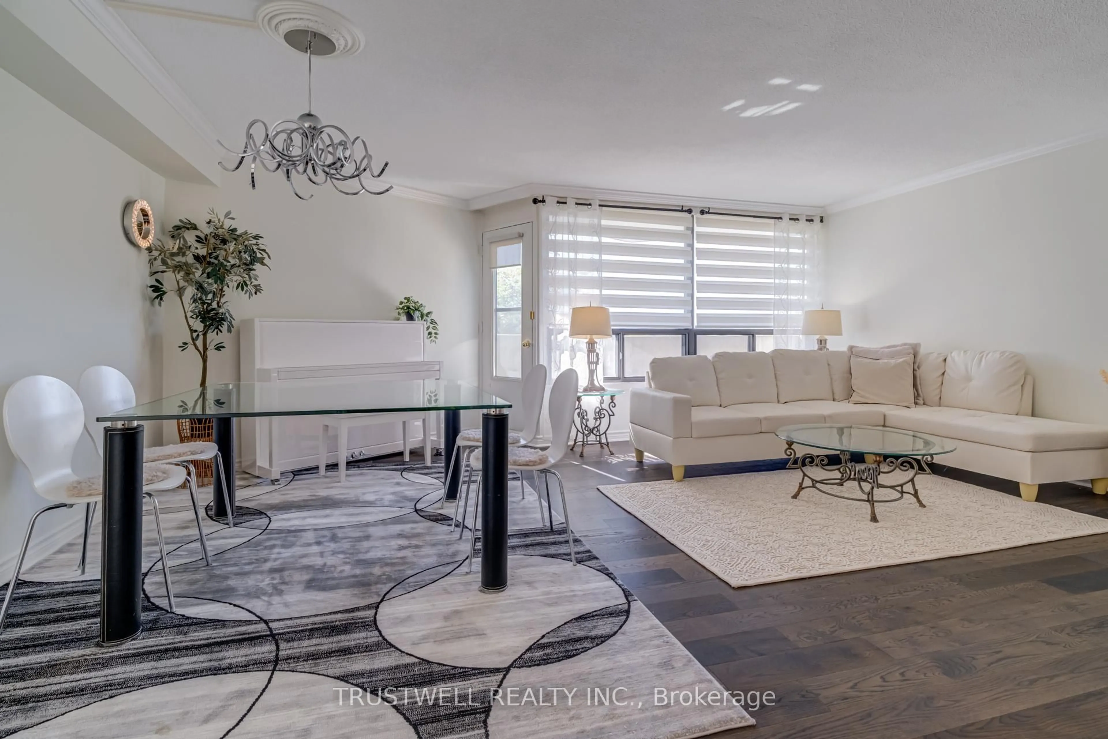 Living room with furniture, unknown for 300 Mill Rd #A39, Toronto Ontario M9C 4W7