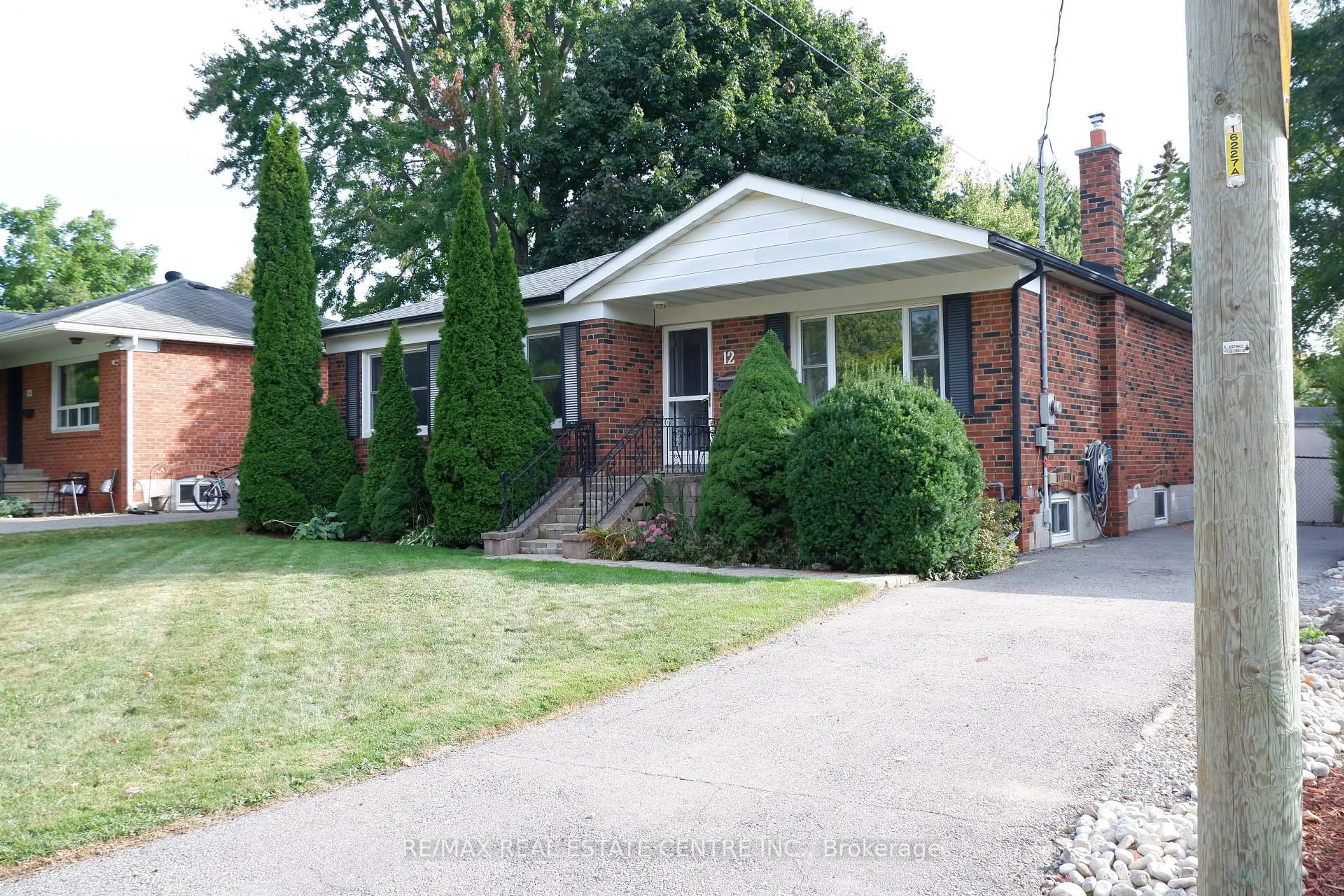Home with brick exterior material, street for 12 Shelley St, Halton Hills Ontario L7G 3W9