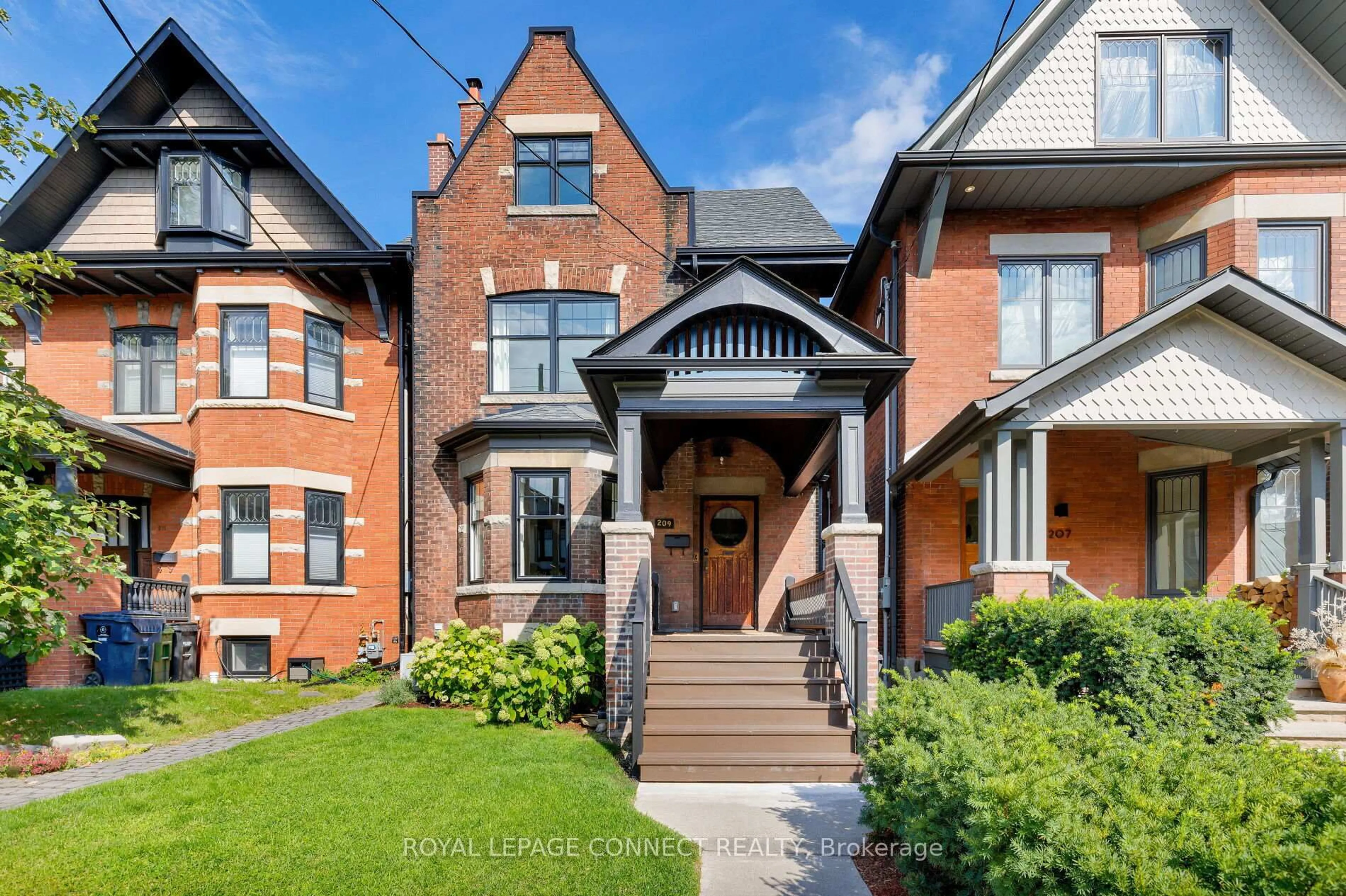 Home with brick exterior material, street for 209 Indian Rd, Toronto Ontario M6R 2W7