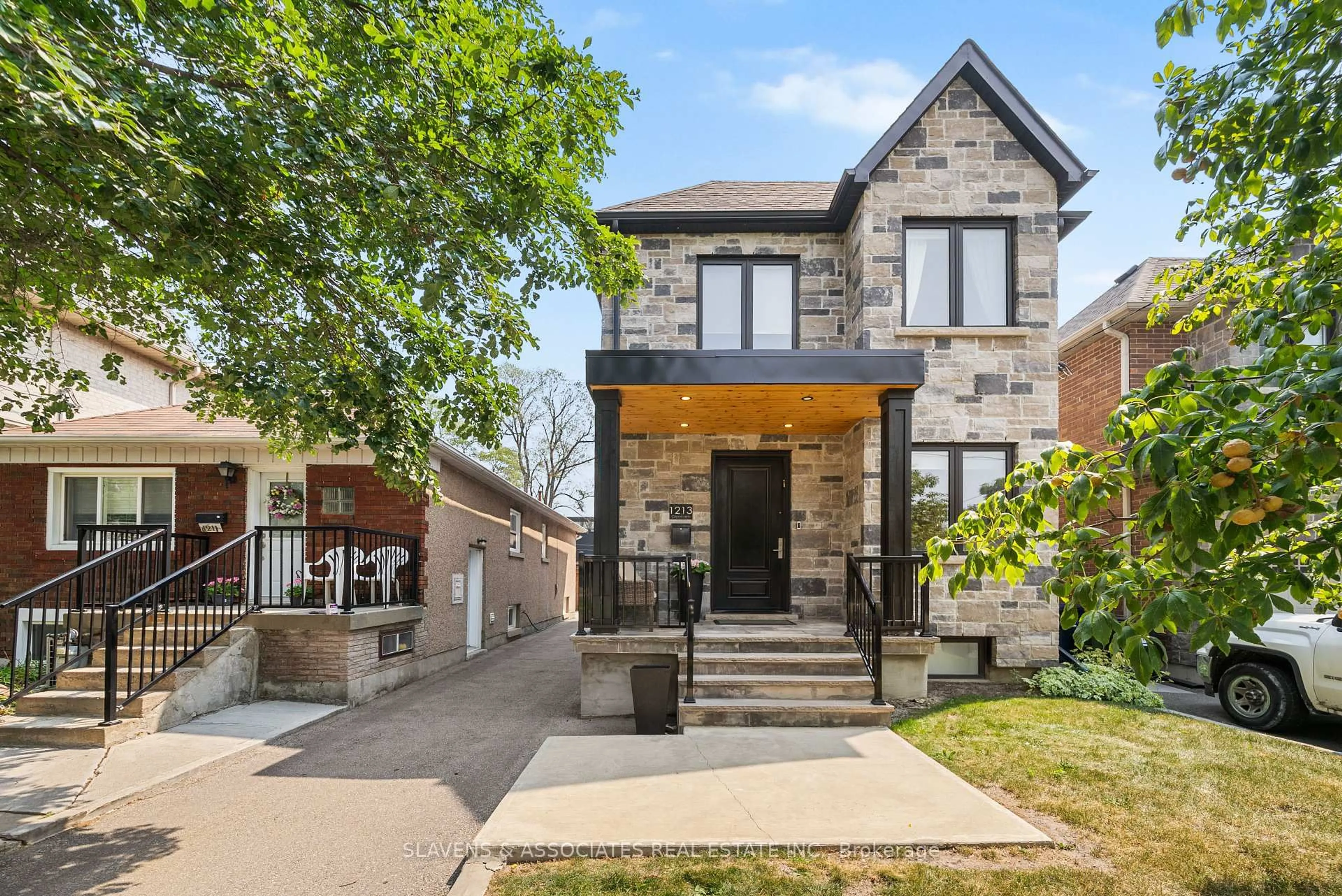 Home with brick exterior material, street for 1213 Glencairn Ave, Toronto Ontario M6B 2B6