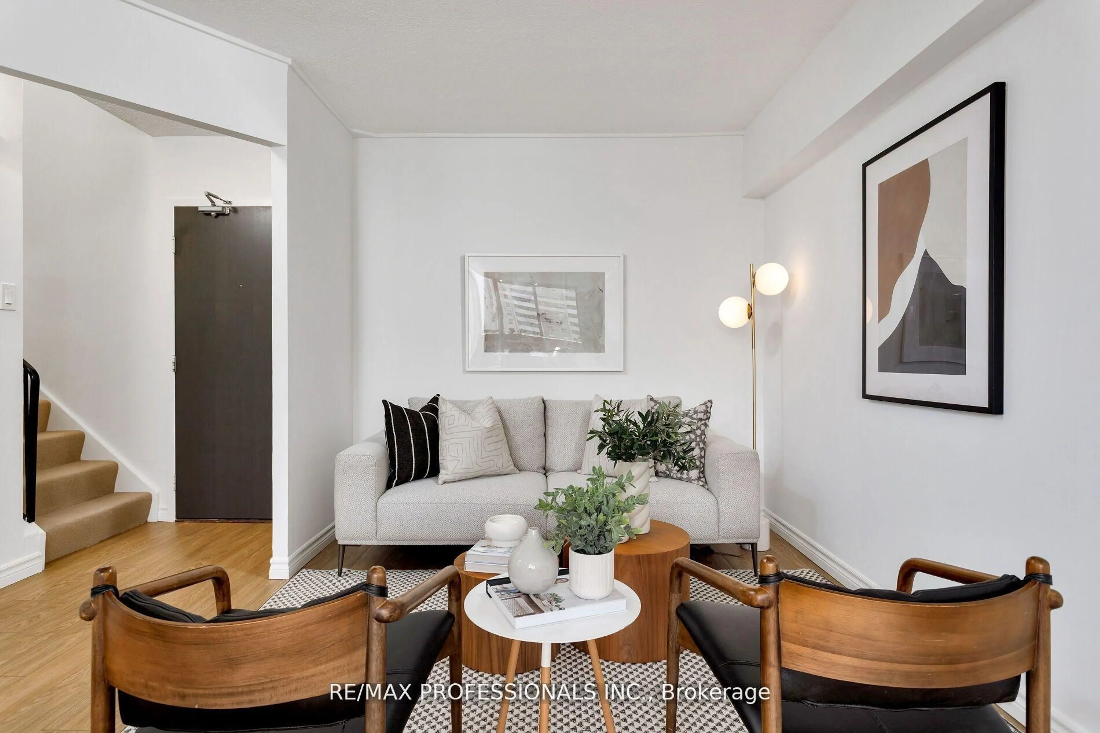 Living room with furniture, unknown for 35 Ormskirk Ave #510, Toronto Ontario M6S 1A8