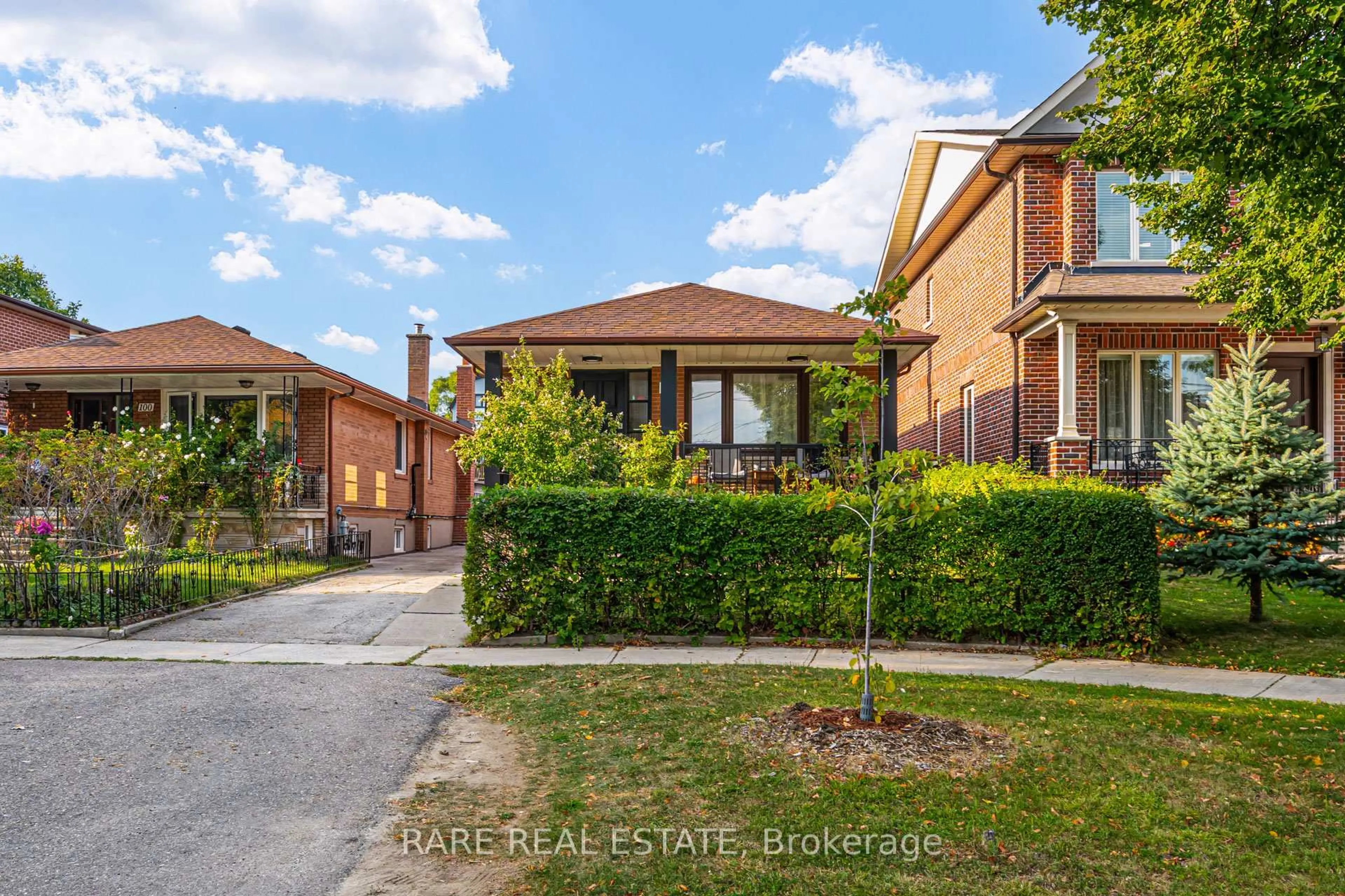 Home with brick exterior material, street for 98 Hay Ave, Toronto Ontario M8Z 1G4