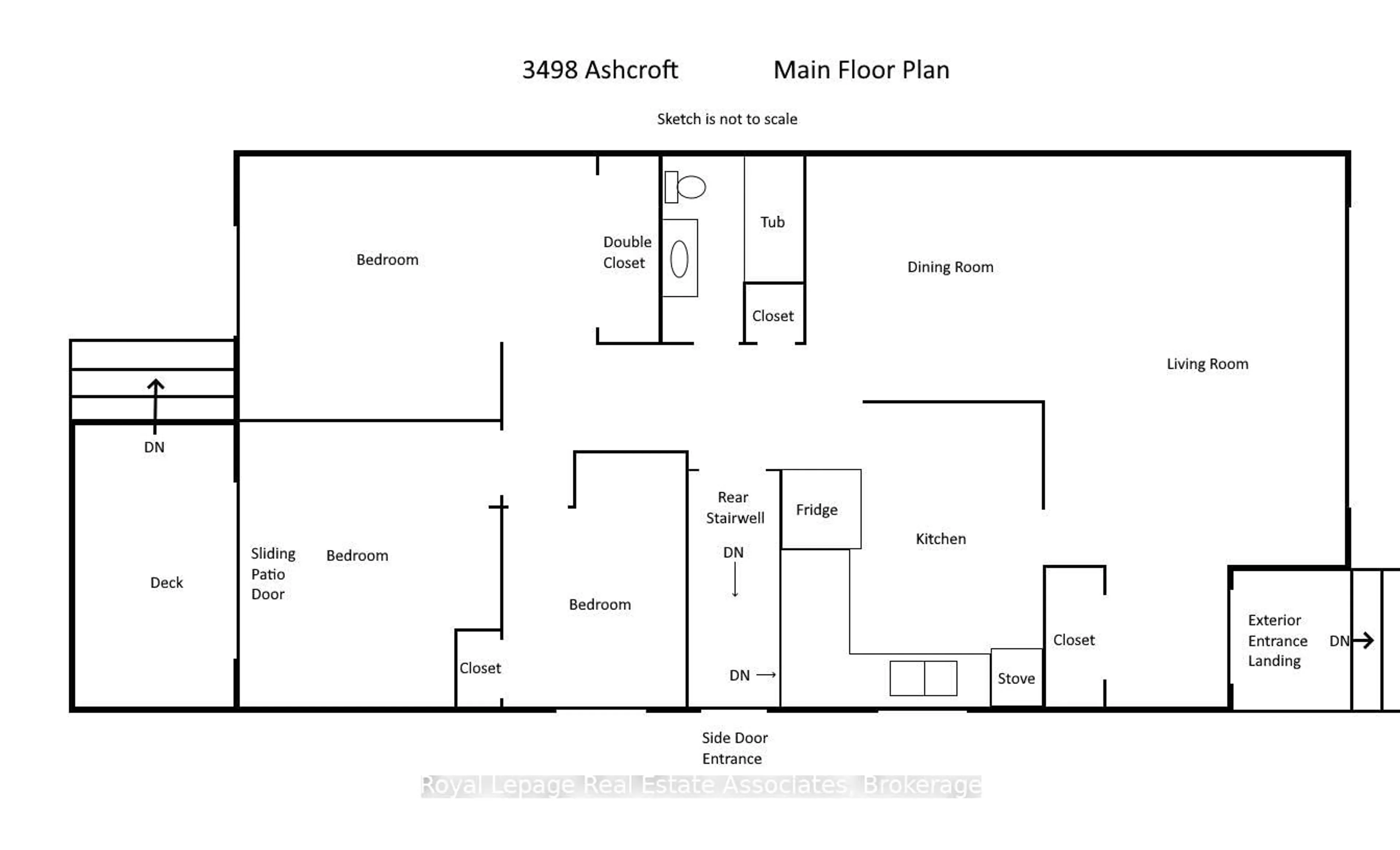 Floor plan for 3498 Ashcroft Cres, Mississauga Ontario L5C 2E7