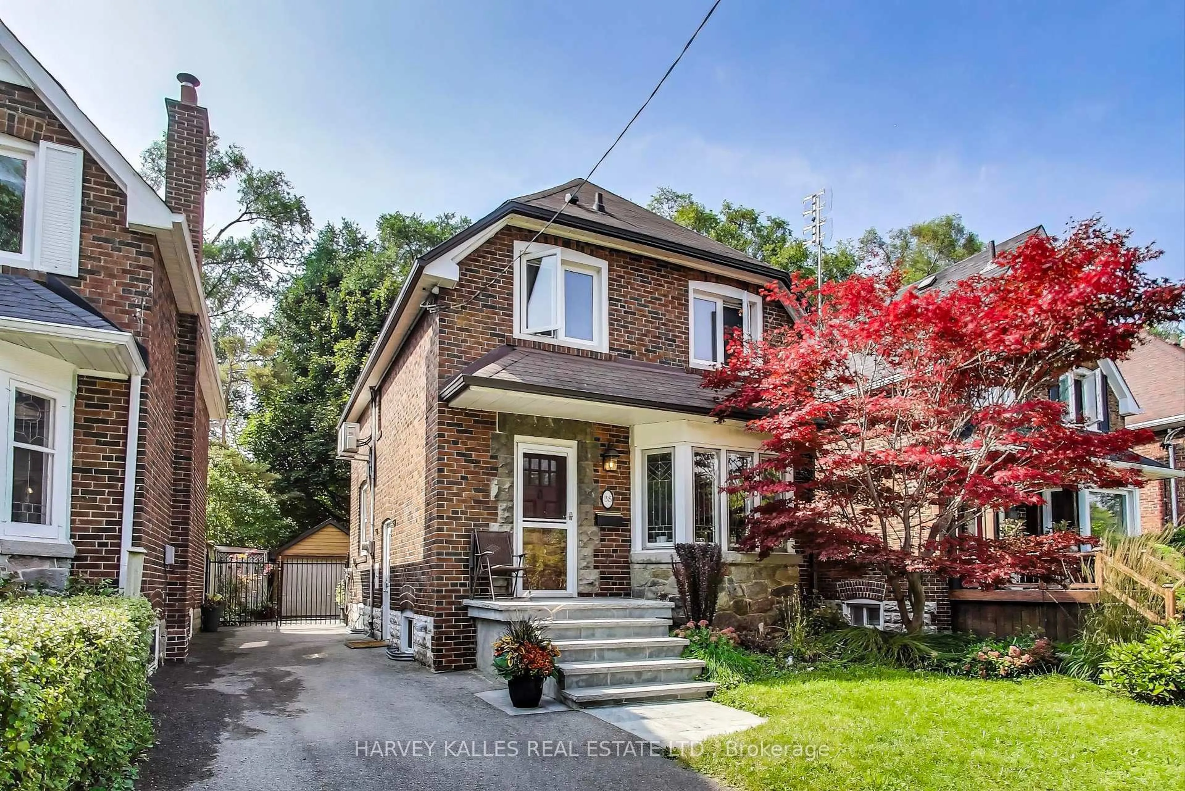 Home with brick exterior material, street for 38 Coe Hill Dr, Toronto Ontario M6S 3C8