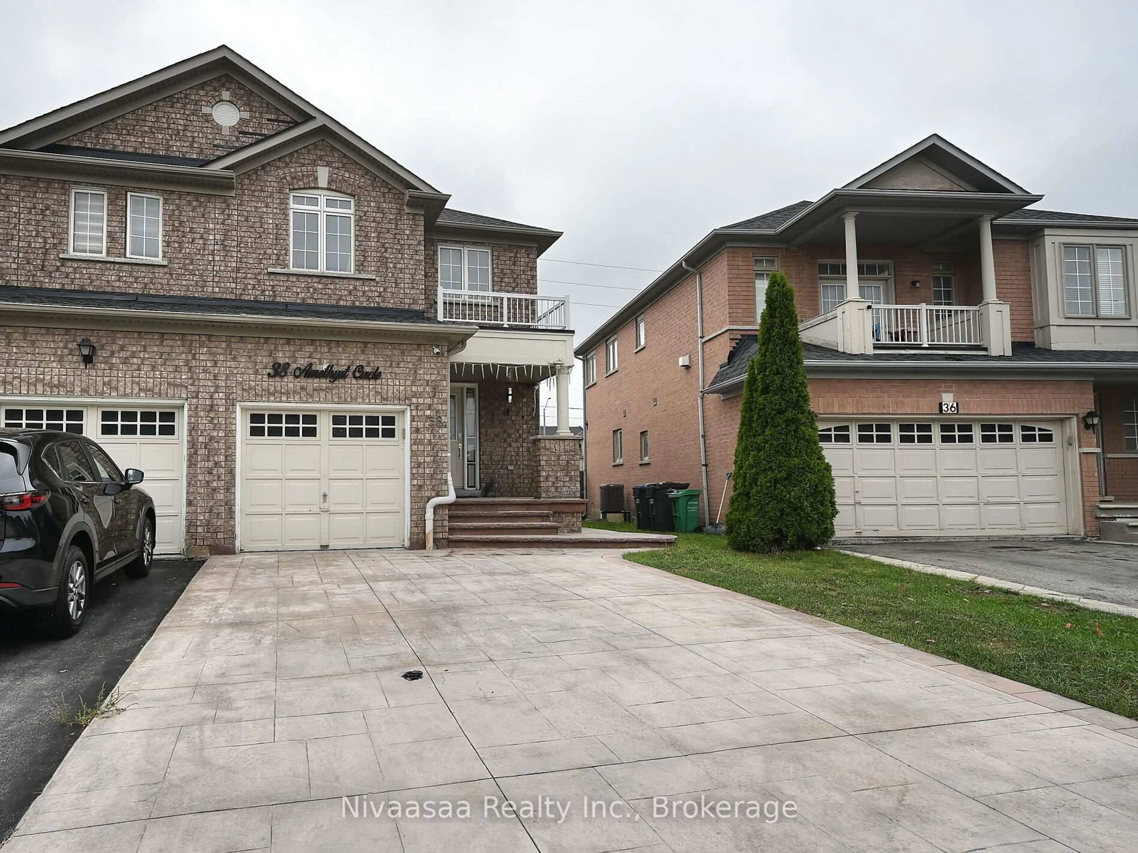 Home with brick exterior material, street for 38 Amethyst Circ, Brampton Ontario L6P 0Z3