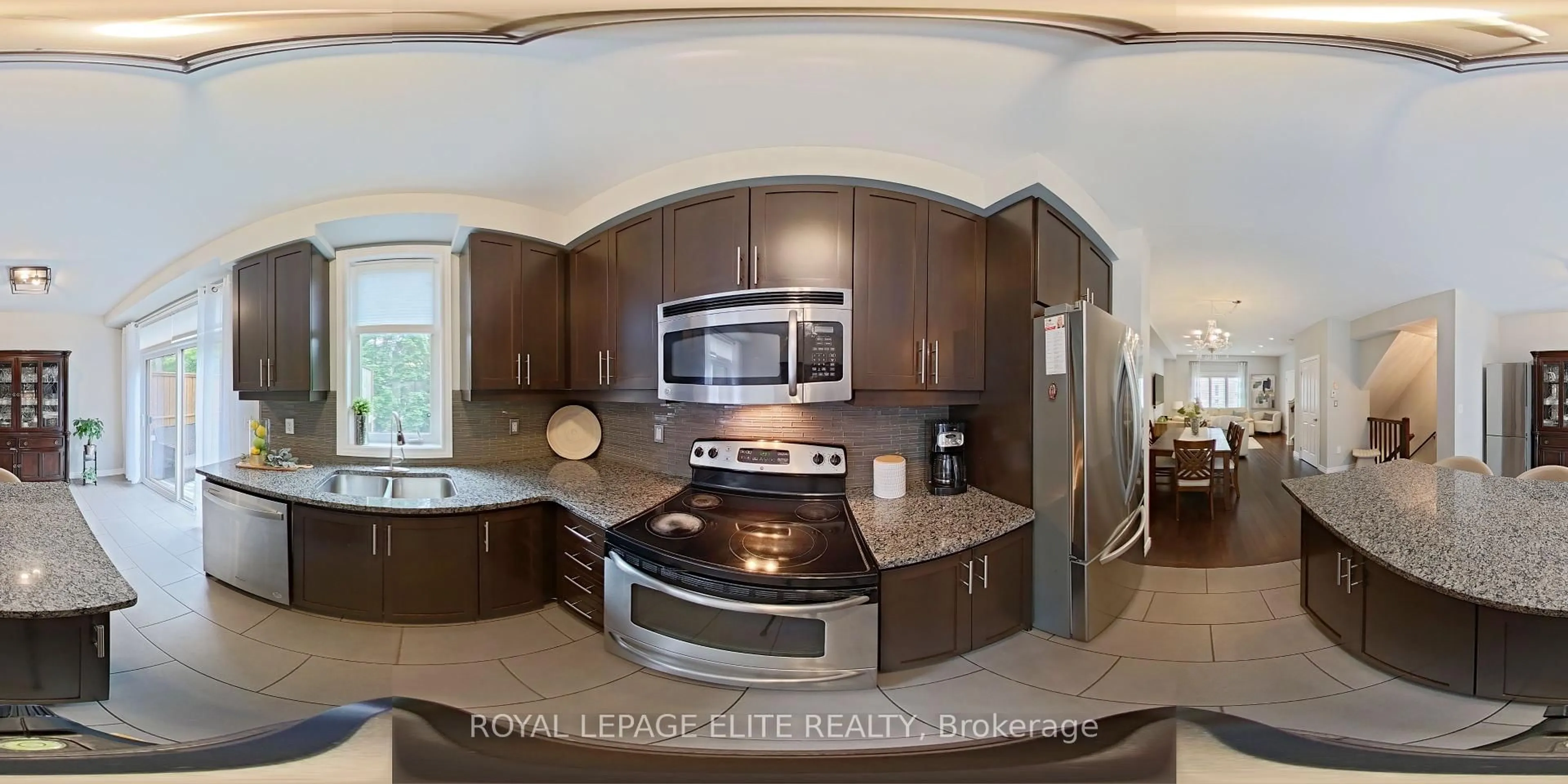 Open concept kitchen, ceramic/tile floor for 4165 Upper Middle Rd #17, Burlington Ontario L7M 0V4