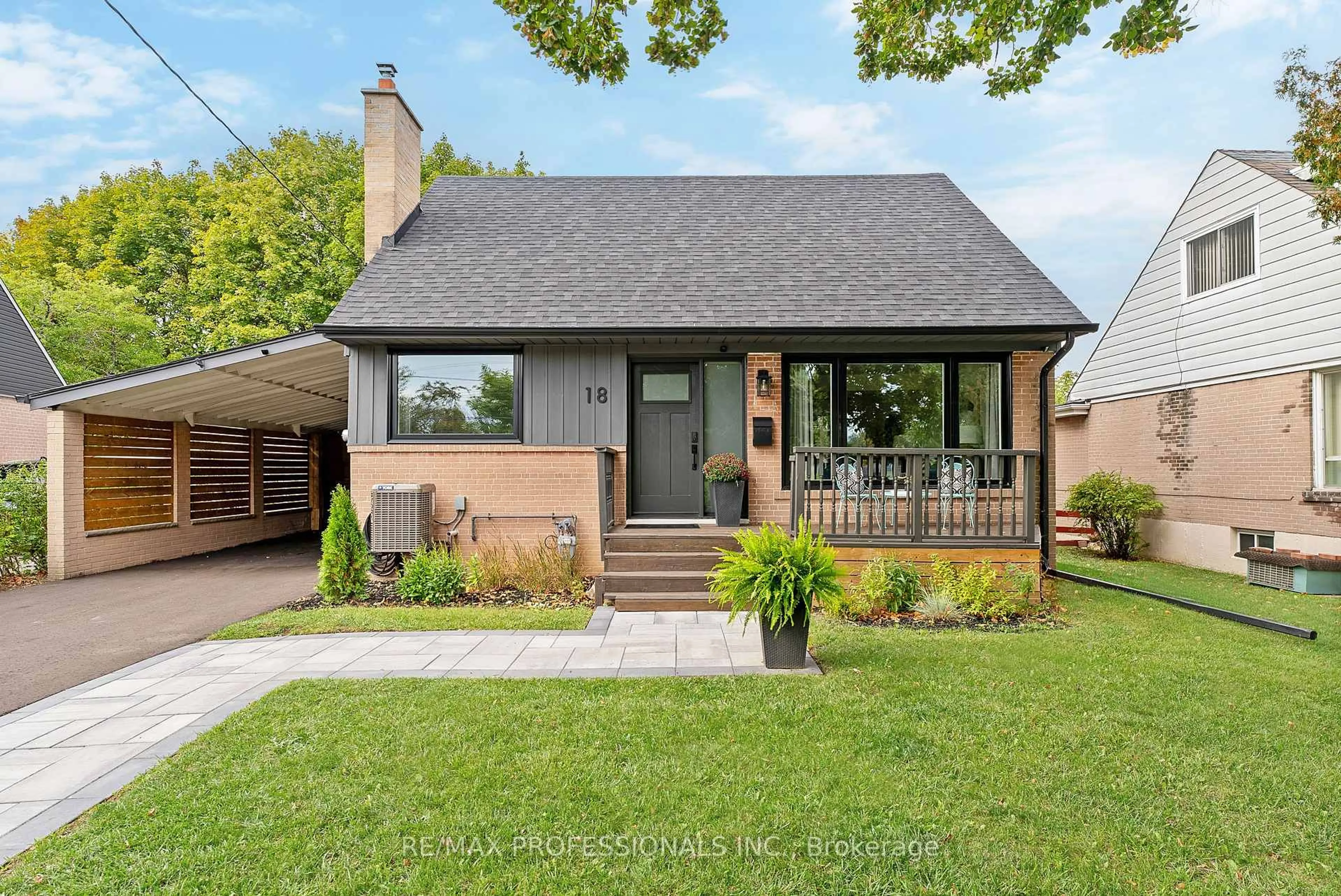 Home with brick exterior material, street for 18 Lavington Dr, Toronto Ontario M9R 2G9