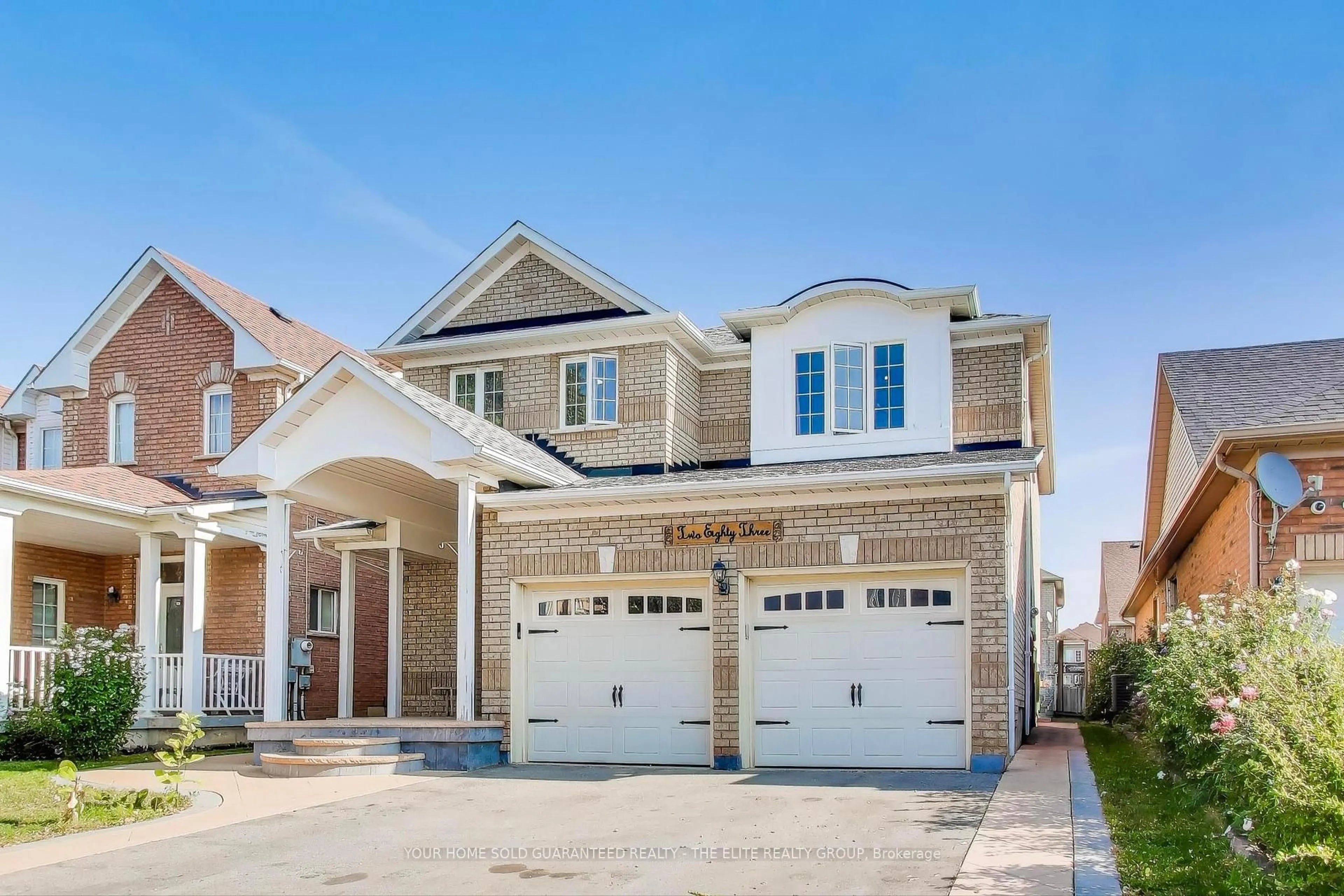 Home with brick exterior material, street for 283 Van Kirk Dr, Brampton Ontario L7A 1M3
