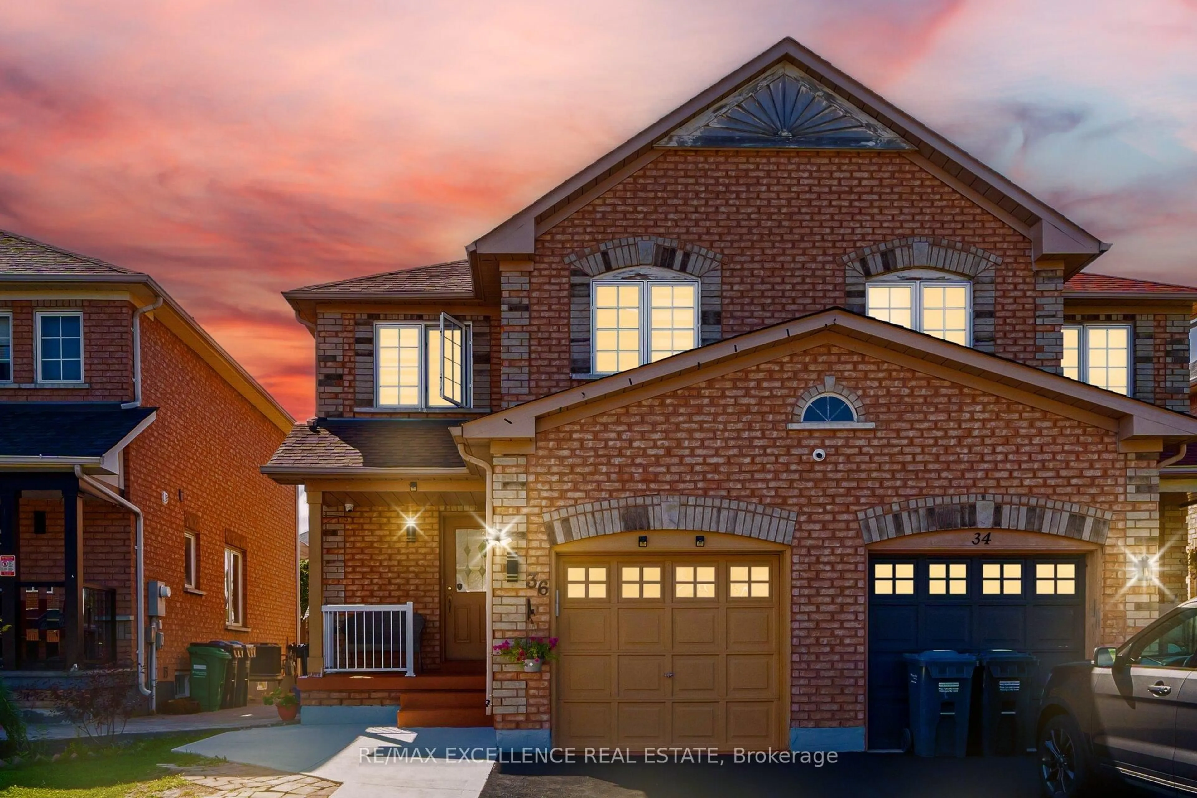 Home with brick exterior material, street for 36 Coppermill Dr, Brampton Ontario L7A 1M8