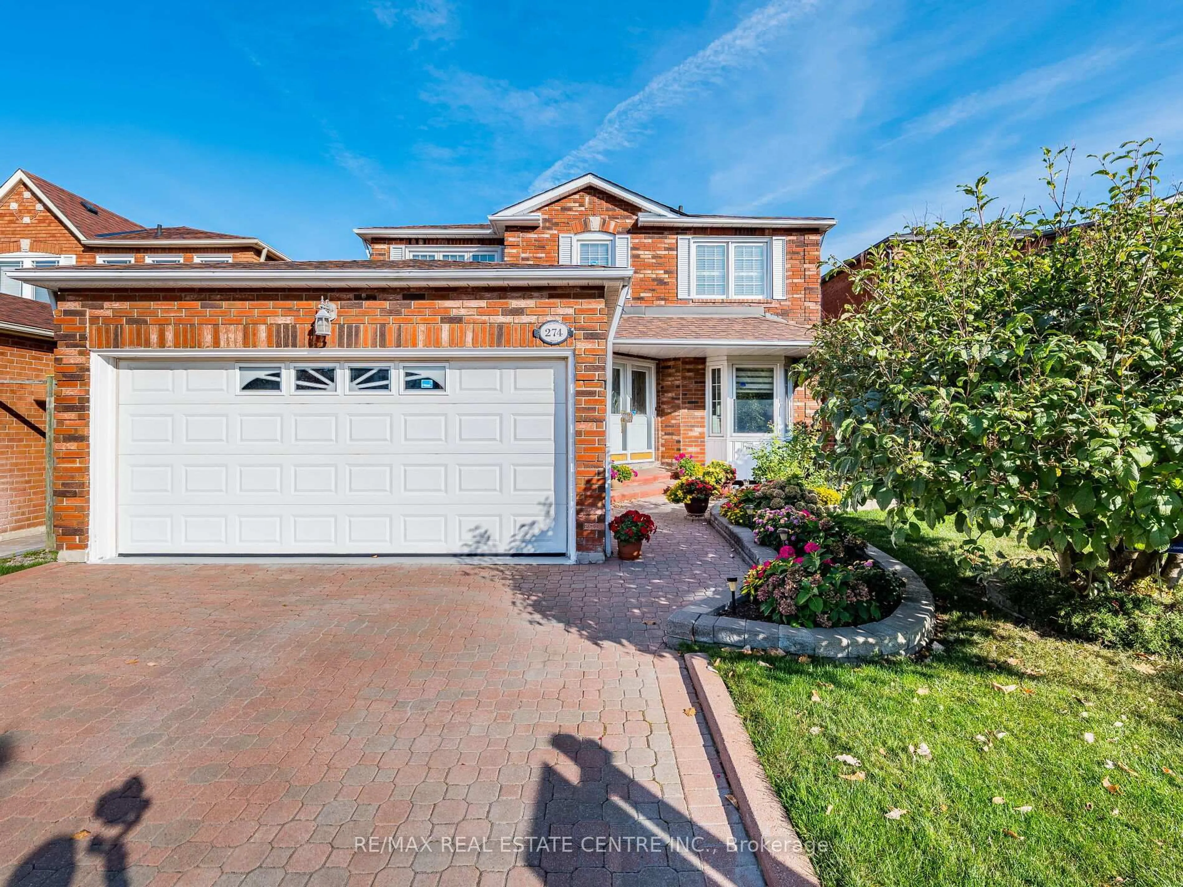 Home with brick exterior material, street for 274 Ceremonial Dr, Mississauga Ontario L5R 2N8
