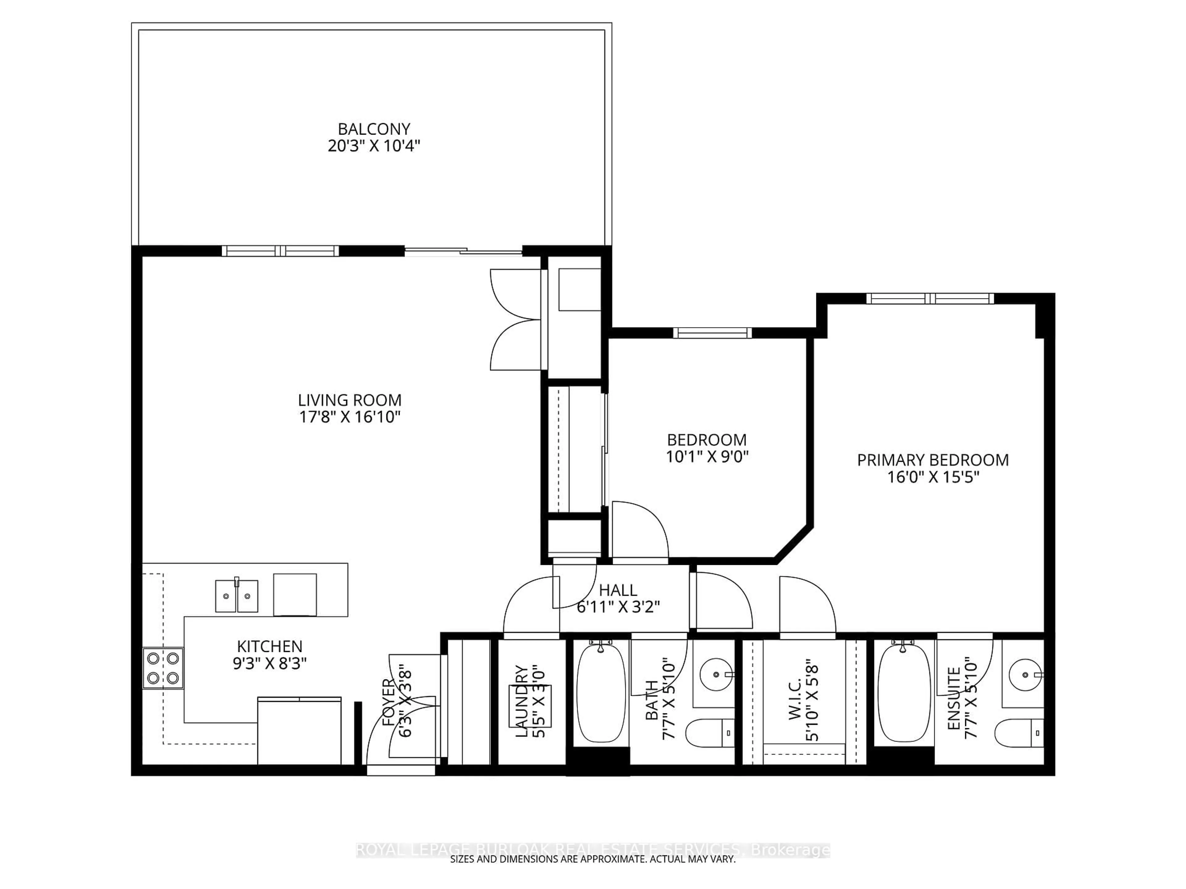 Floor plan for 272 Georgian Dr #306, Oakville Ontario L6H 0K4
