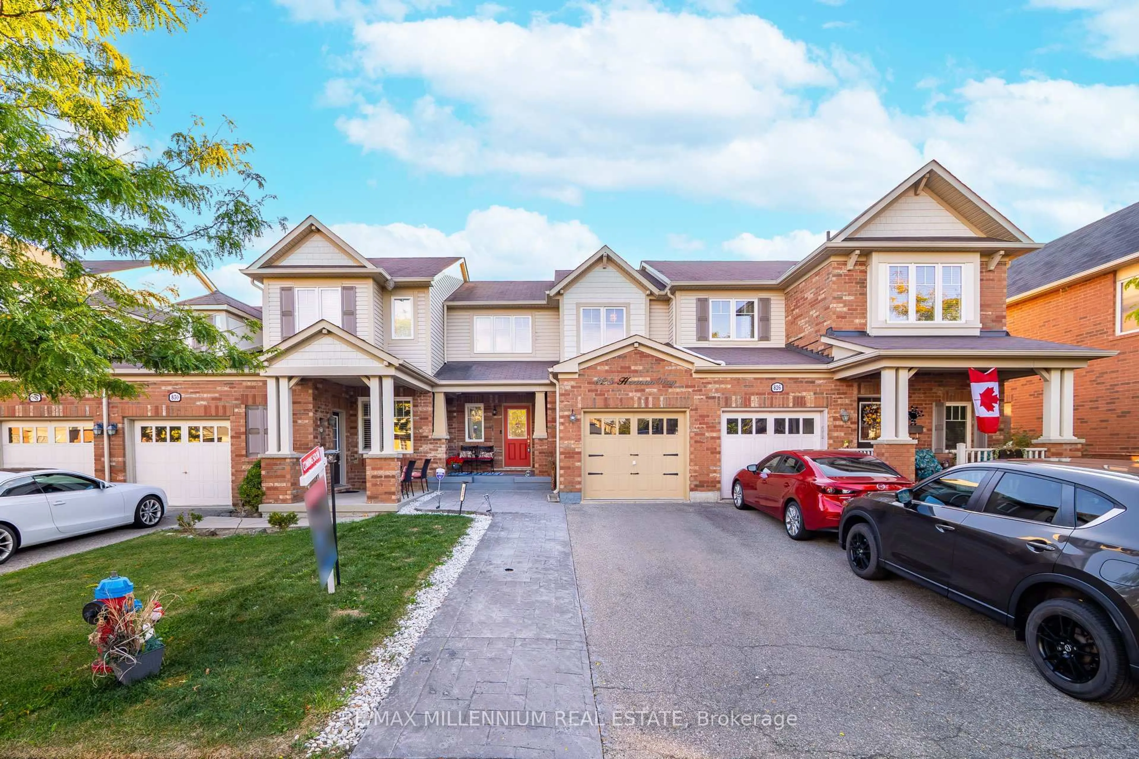 Home with brick exterior material, street for 828 Herman Way, Milton Ontario L9T 7B1