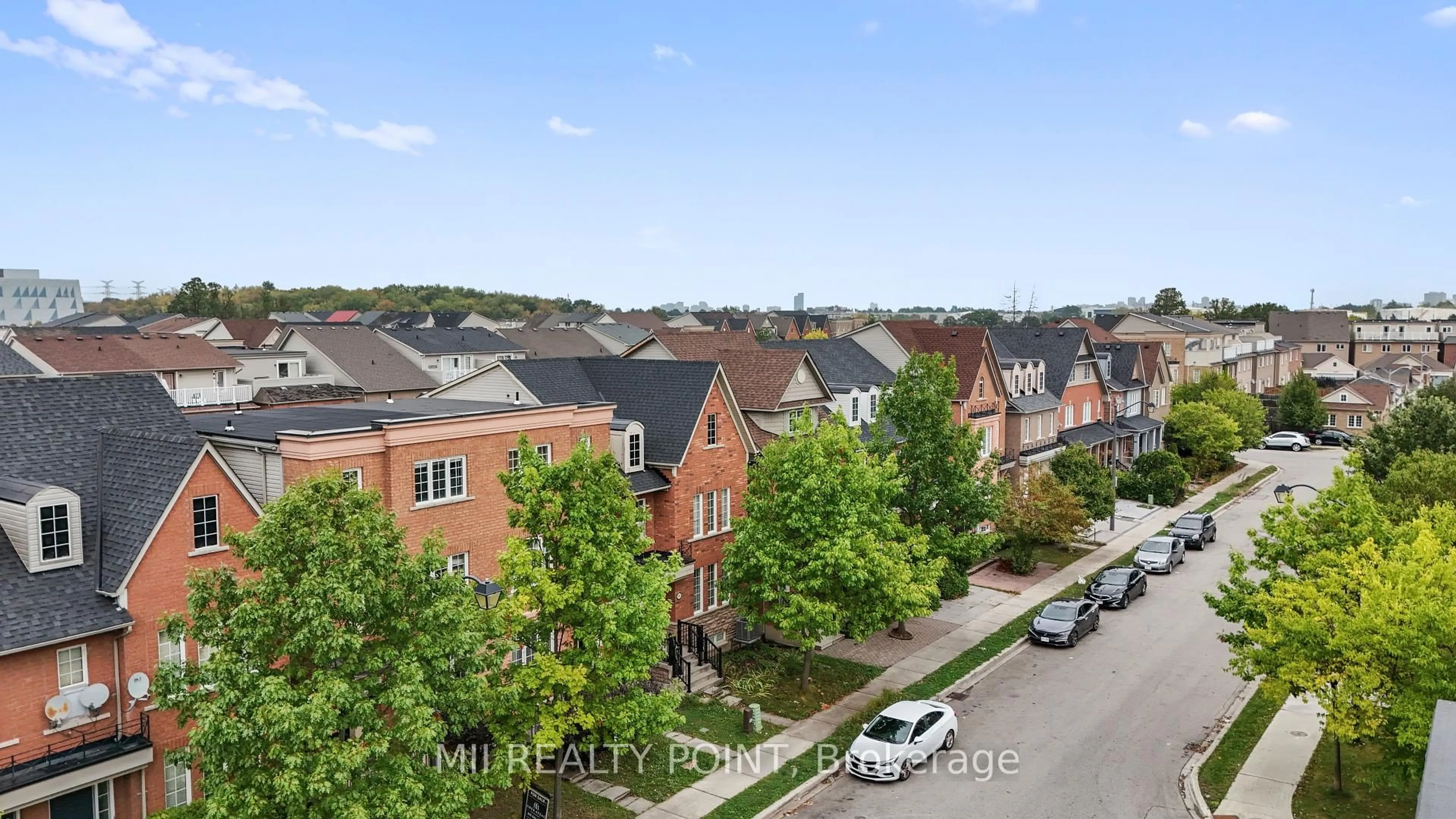 A pic from outside/outdoor area/front of a property/back of a property/a pic from drone, city buildings view from balcony for 24 Bowsfield Rd, Toronto Ontario M3J 3R3