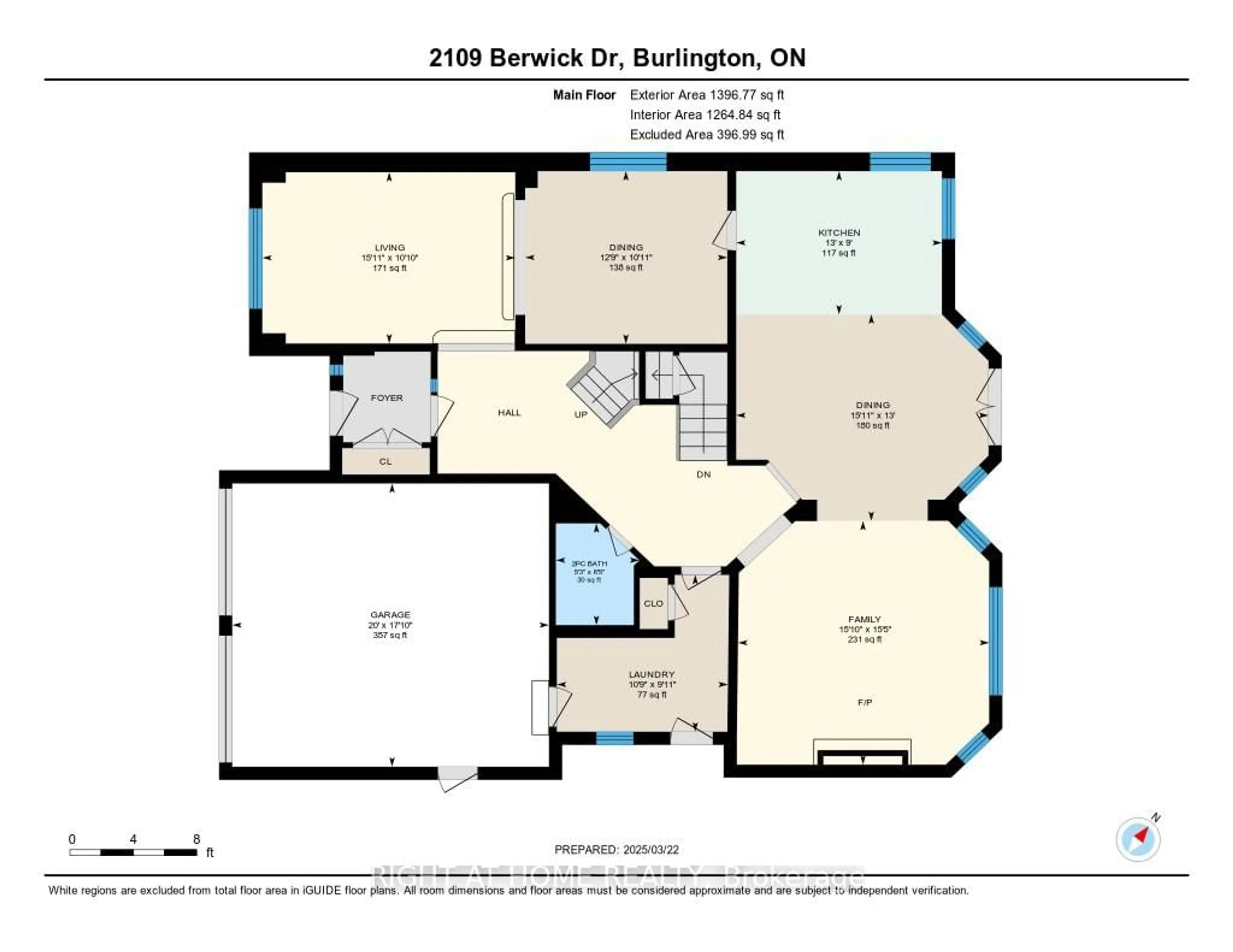 Floor plan for 2109 Berwick Dr, Burlington Ontario L7M 4B3
