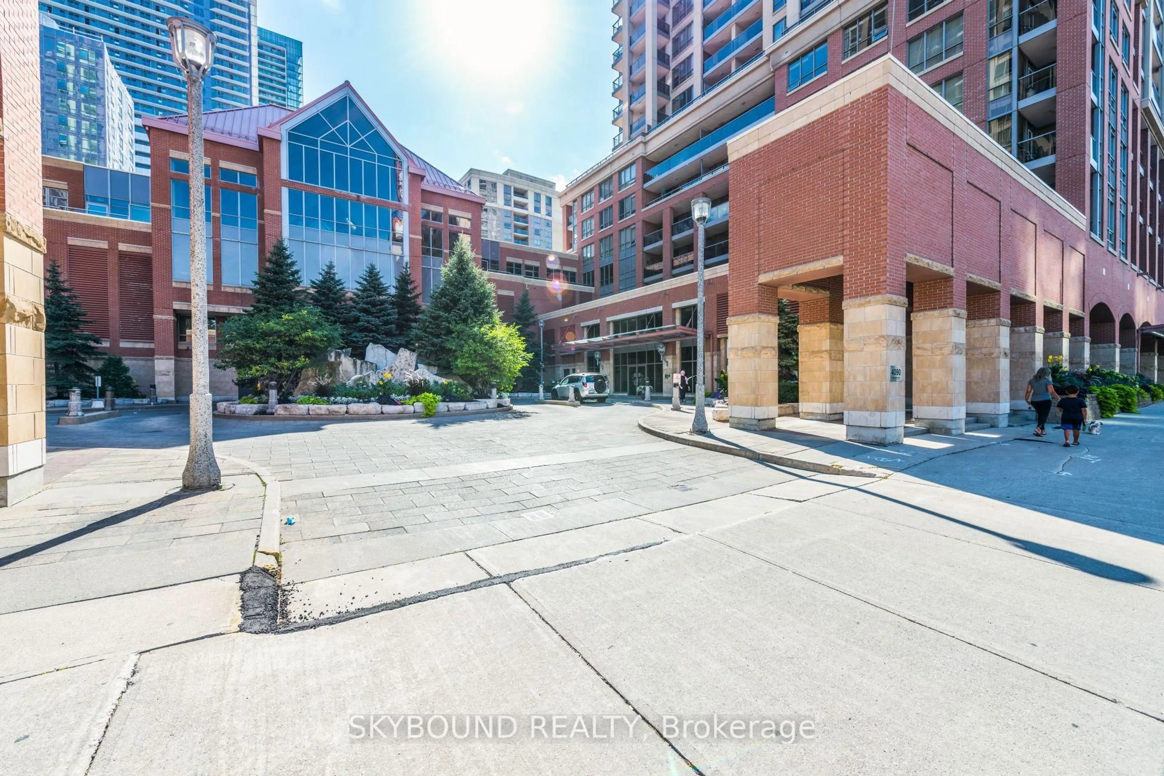 Patio, city buildings view from balcony for 4090 Living Arts Dr #1006, Mississauga Ontario L5B 0C3