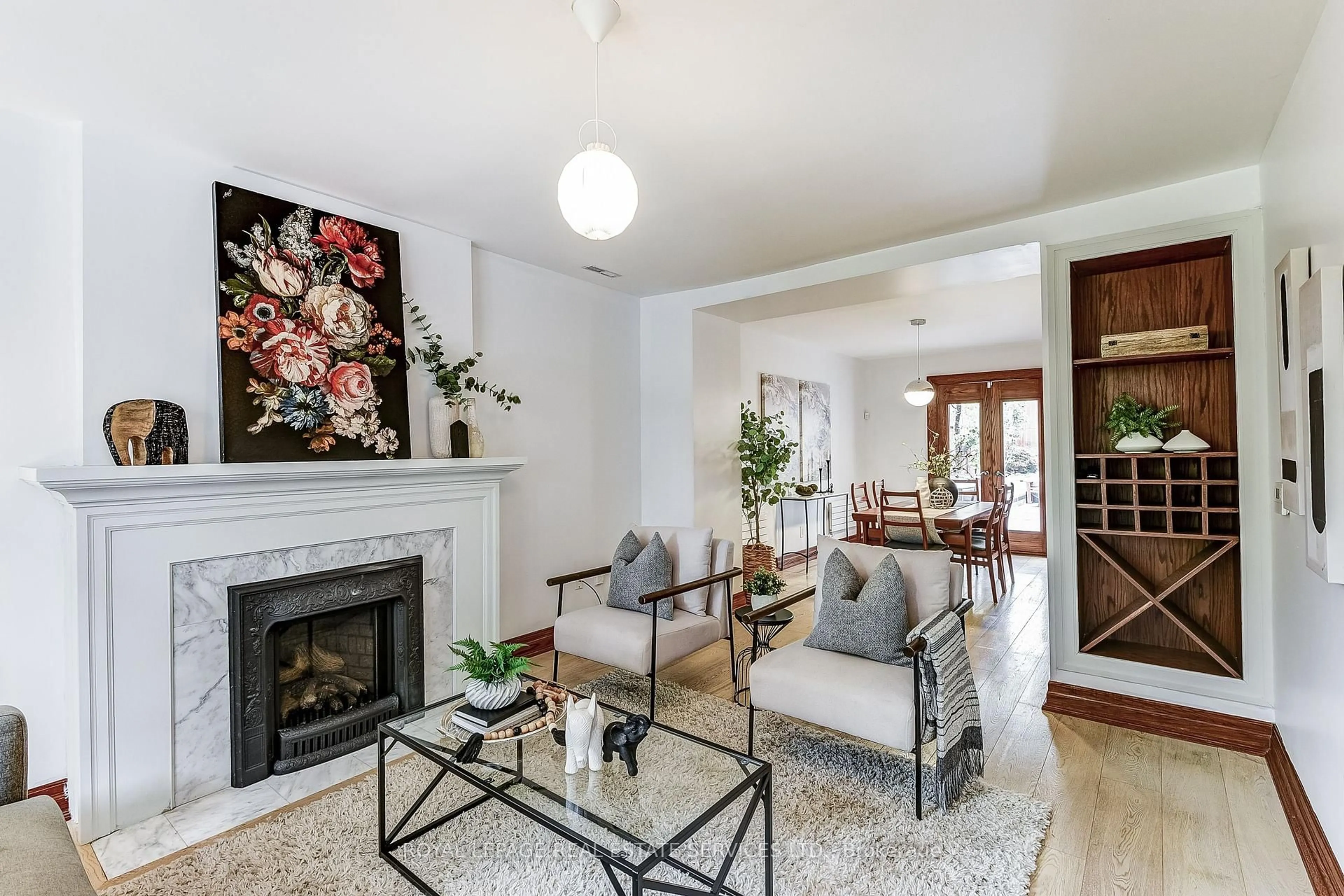 Living room with furniture, unknown for 16 Larkin Ave, Toronto Ontario M6S 1L8