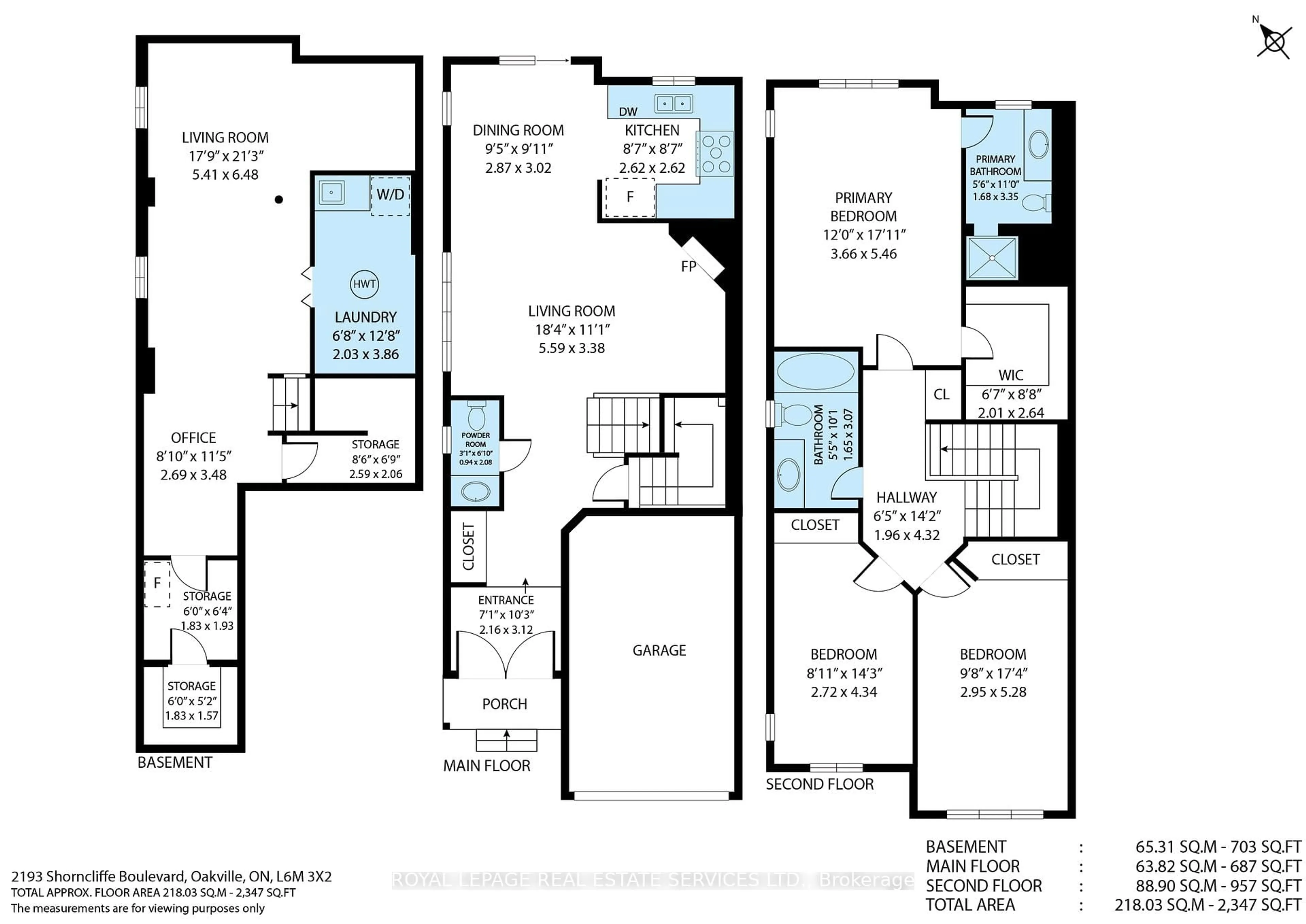 Floor plan for 2193 Shorncliffe Blvd, Oakville Ontario L6M 3X2