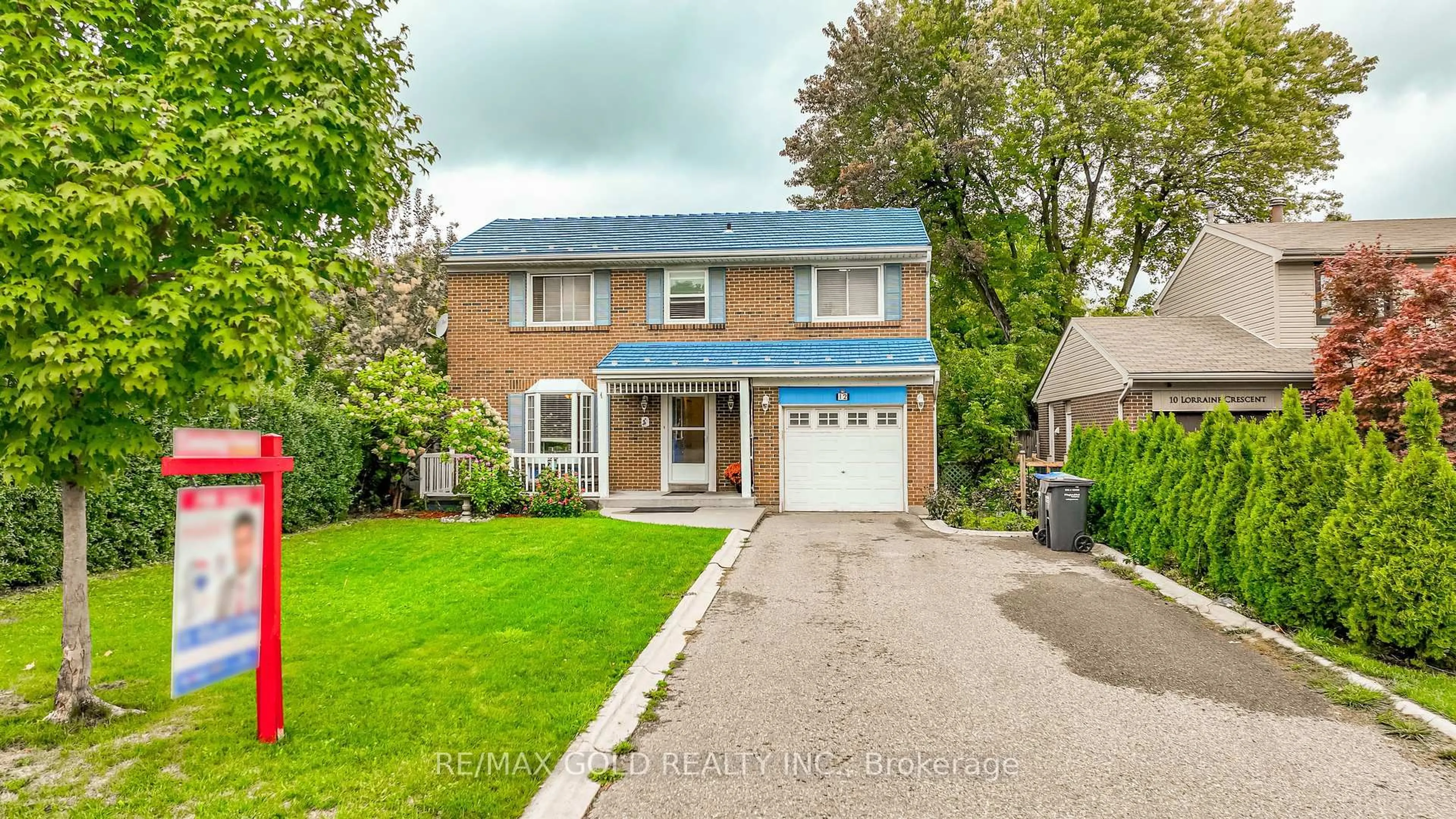 Home with brick exterior material, street for 12 Lorraine Cres, Brampton Ontario L6S 2R7