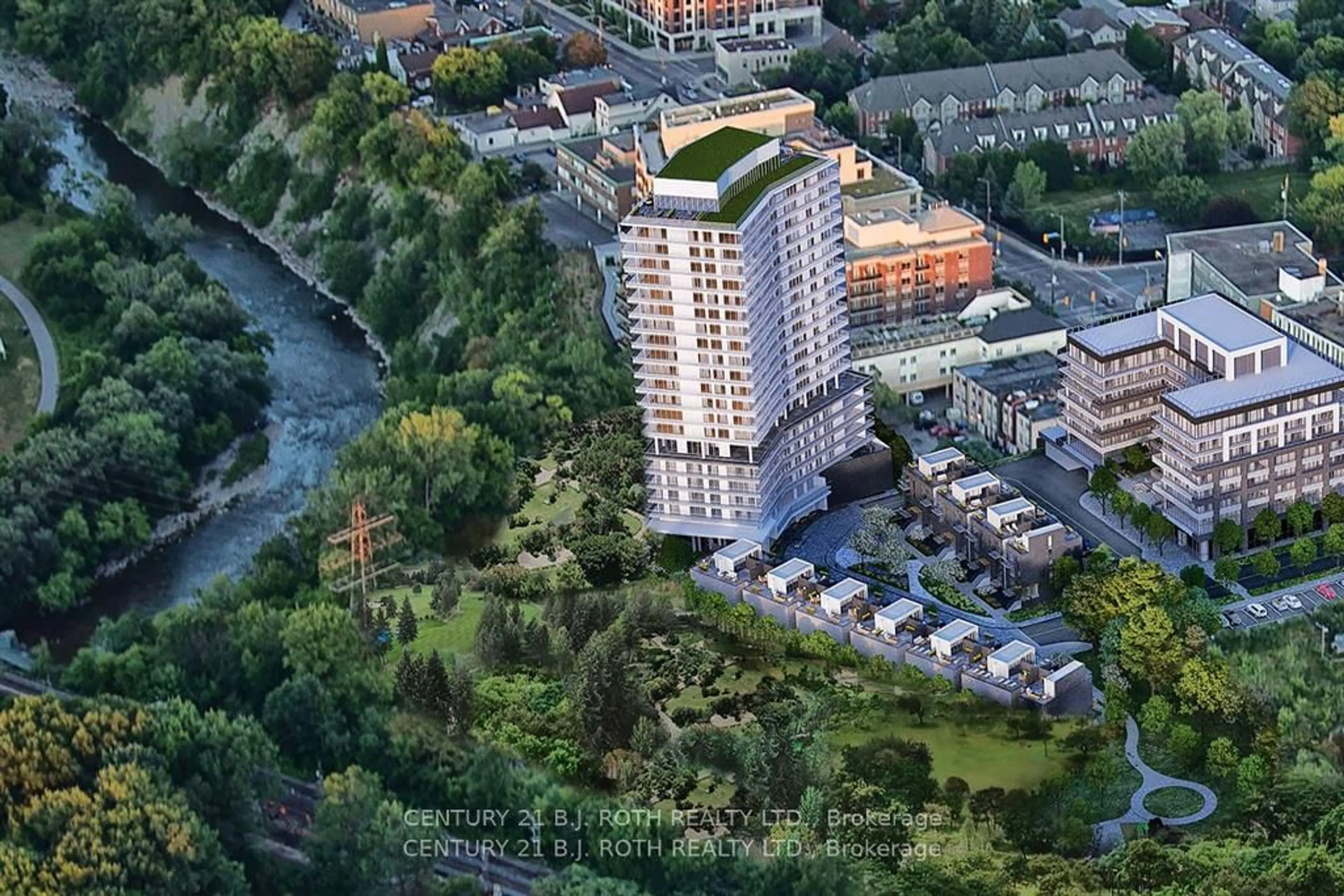 A pic from outside/outdoor area/front of a property/back of a property/a pic from drone, city buildings view from balcony for 20 Brin Dr #1603, Toronto Ontario M8X 0B2