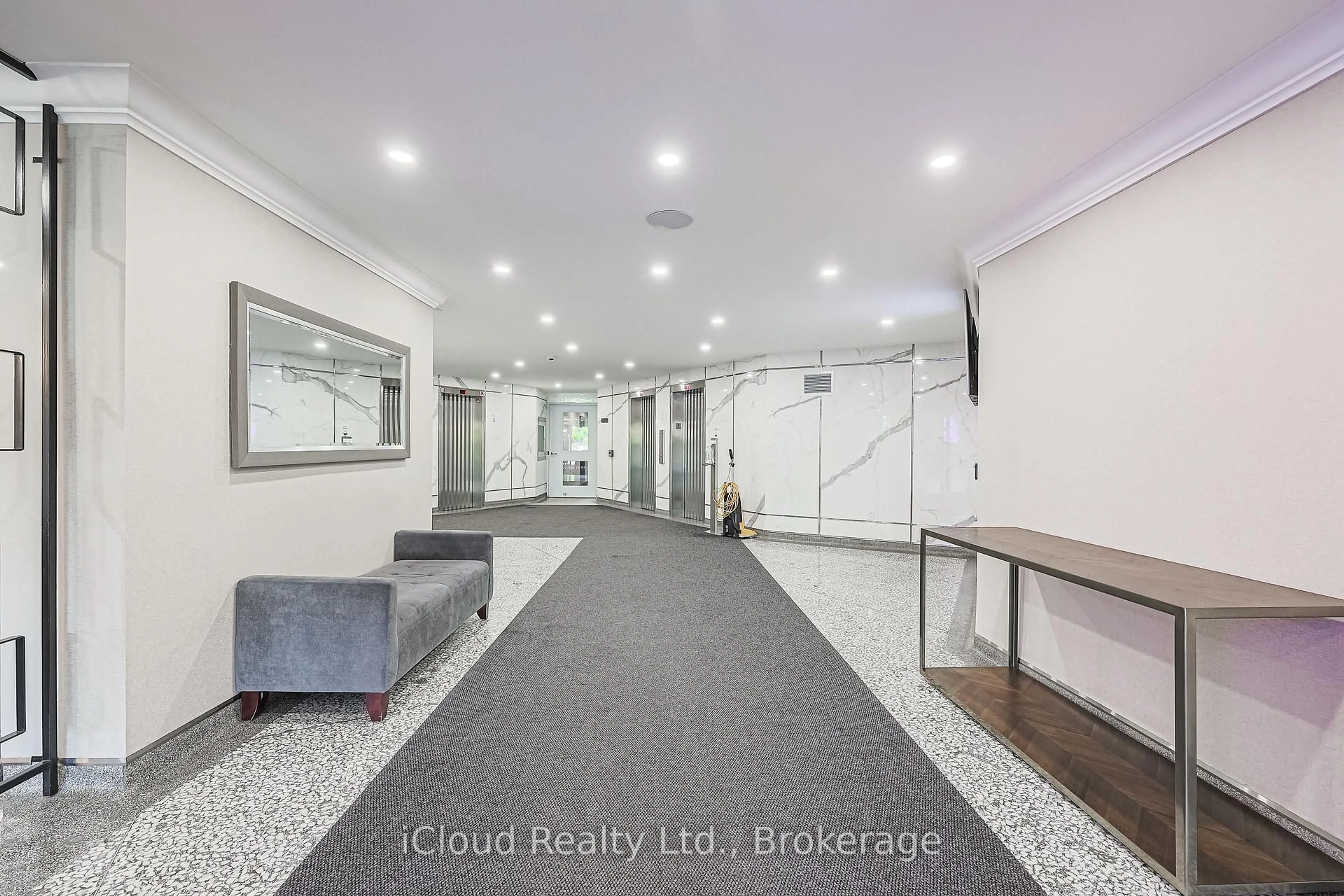 Indoor foyer for 451 The West Mall #515, Toronto Ontario M9C 1G1
