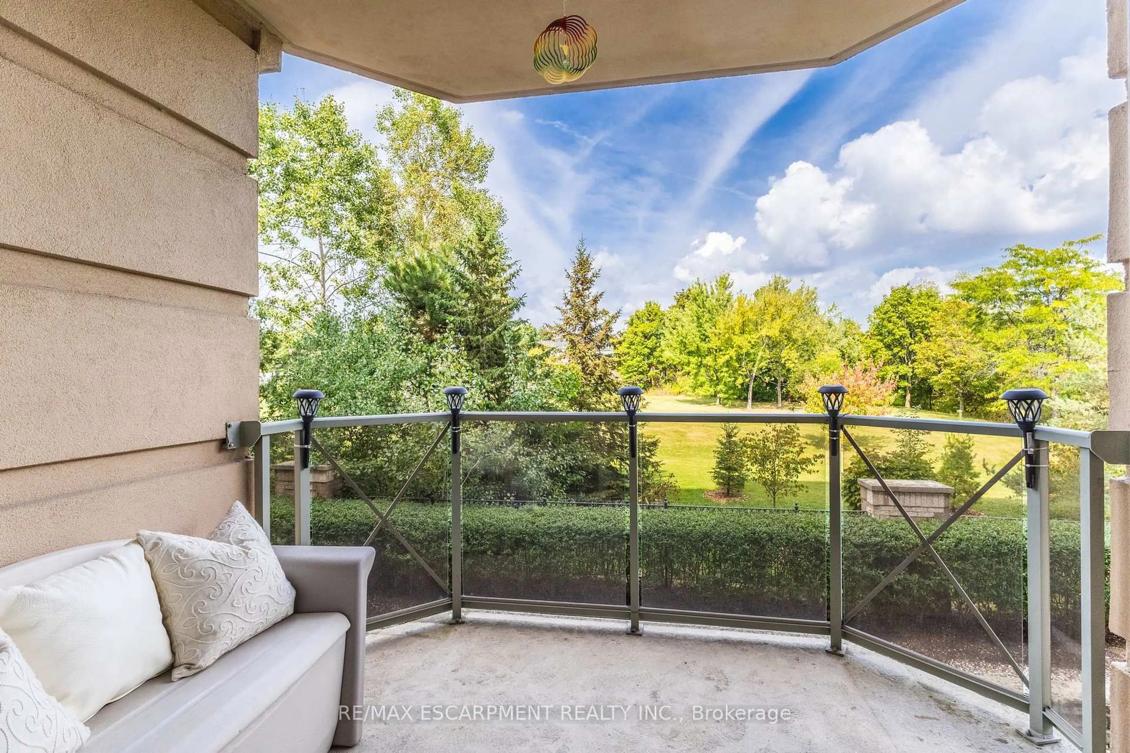 Balcony in the apartment, water/lake/river/ocean view for 2075 Amherst Heights Dr #215, Burlington Ontario L7P 5B8