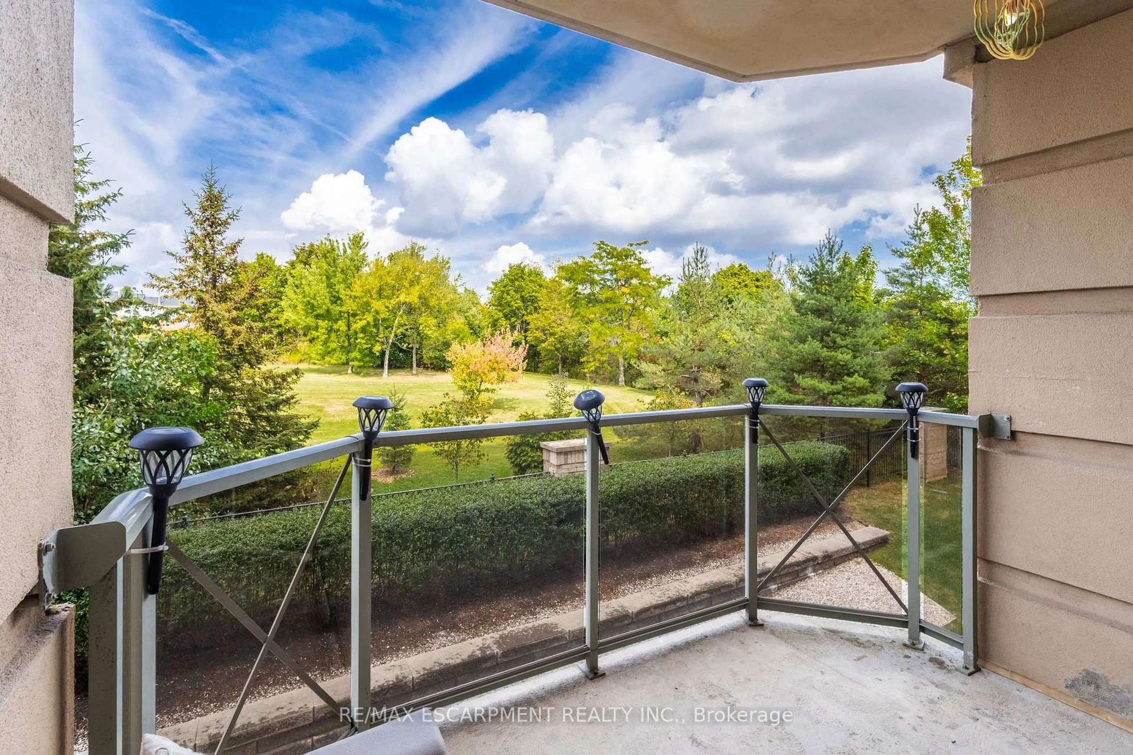 Balcony in the apartment, water/lake/river/ocean view for 2075 Amherst Heights Dr #215, Burlington Ontario L7P 5B8