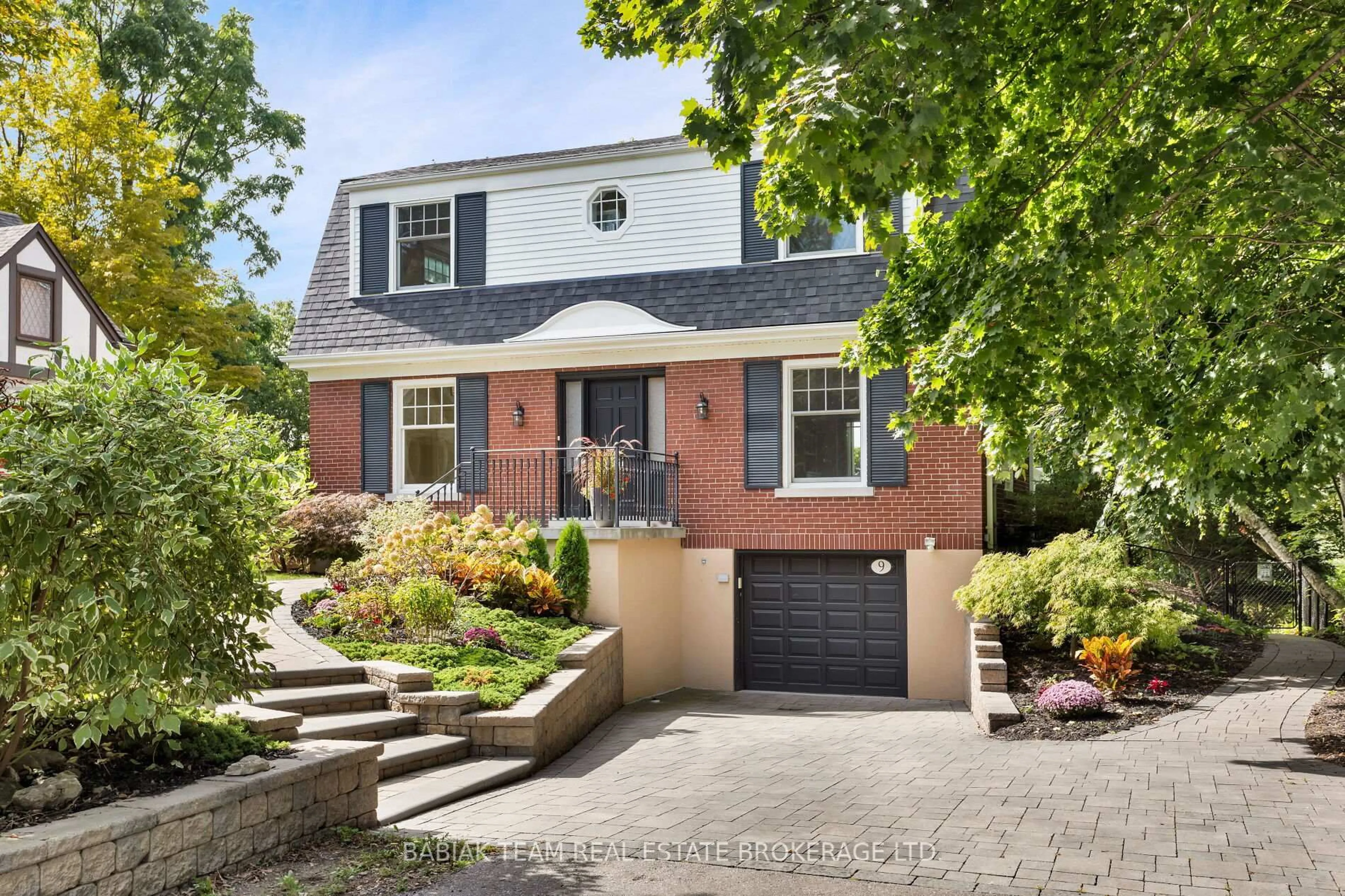 Home with brick exterior material, street for 9 Humbercrest Pt, Toronto Ontario M6S 2H2
