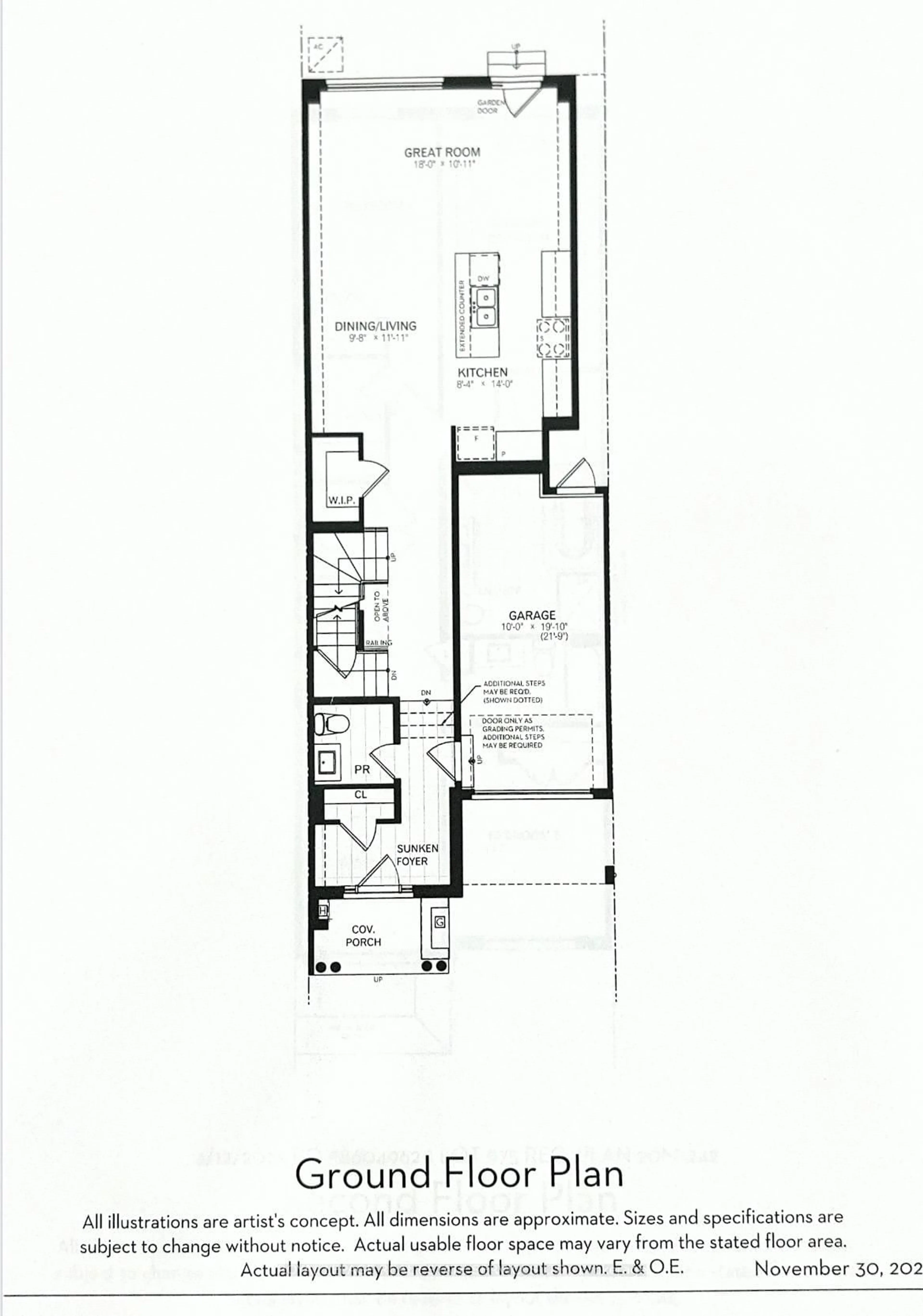 Floor plan for 595 Celandine Terr, Milton Ontario L9E 1Z7