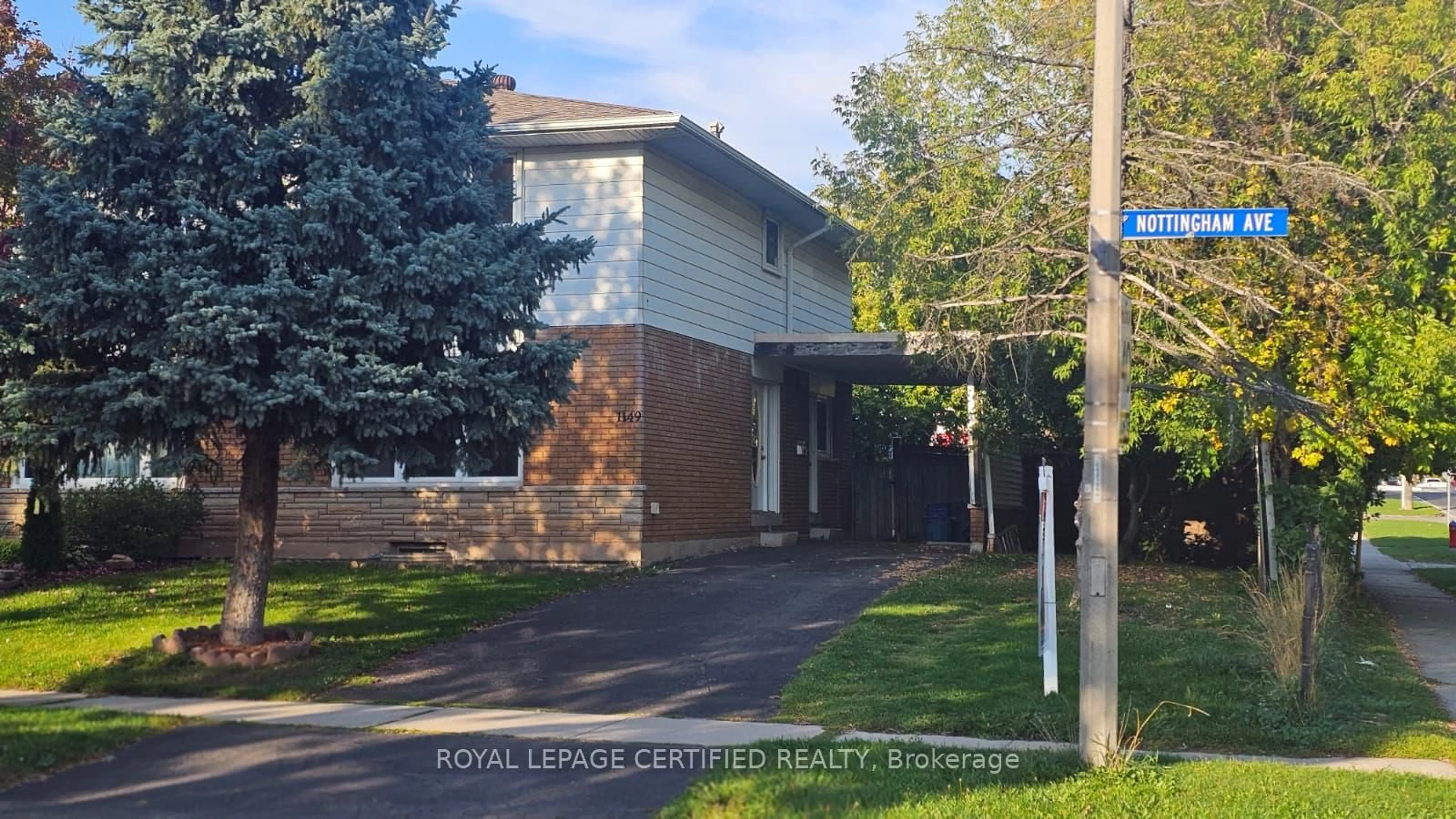 Home with brick exterior material, street for 1149 Nottingham Ave, Burlington Ontario L7P 2R5