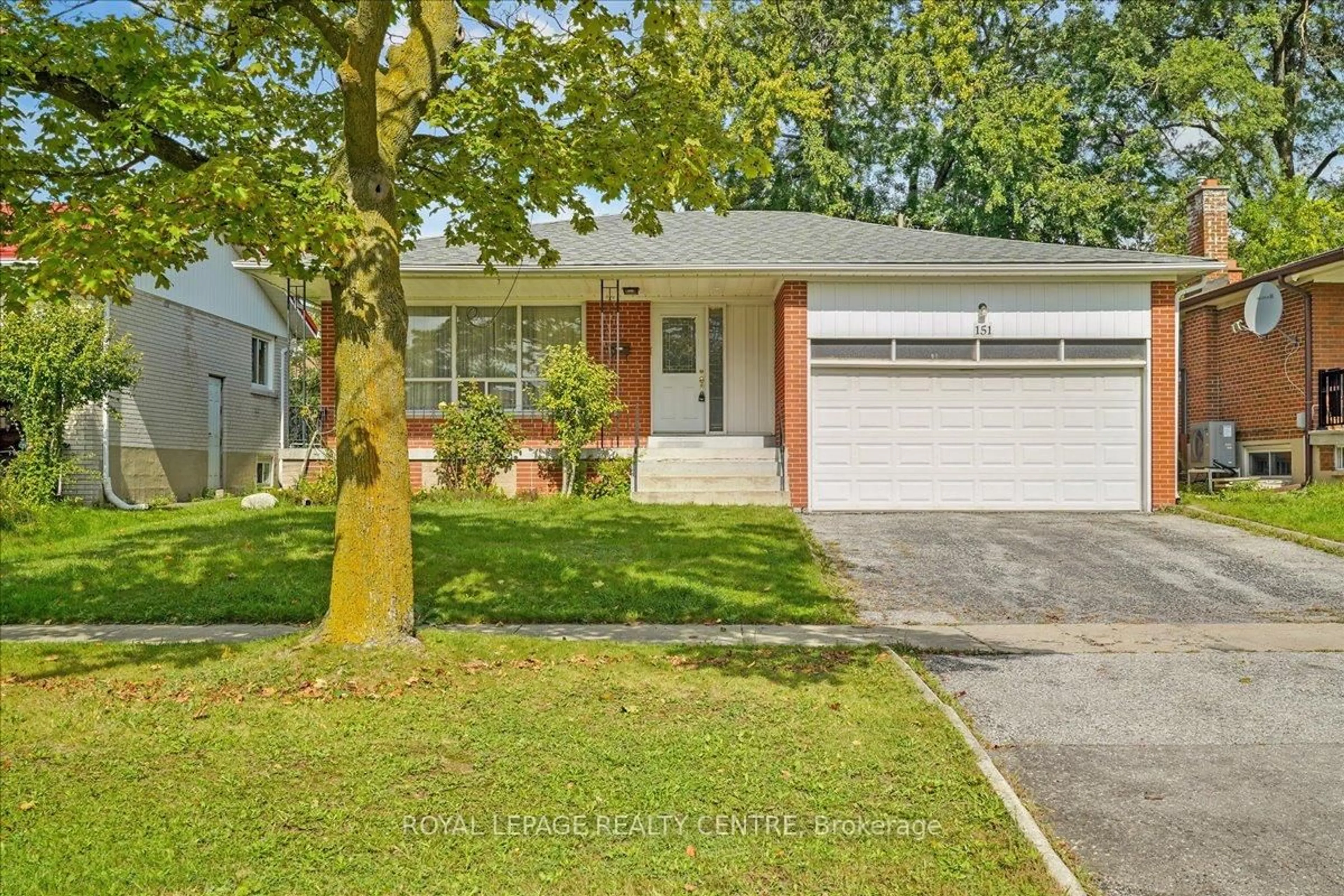 Home with brick exterior material, street for 151 Redgrave Dr, Toronto Ontario M9R 3V8
