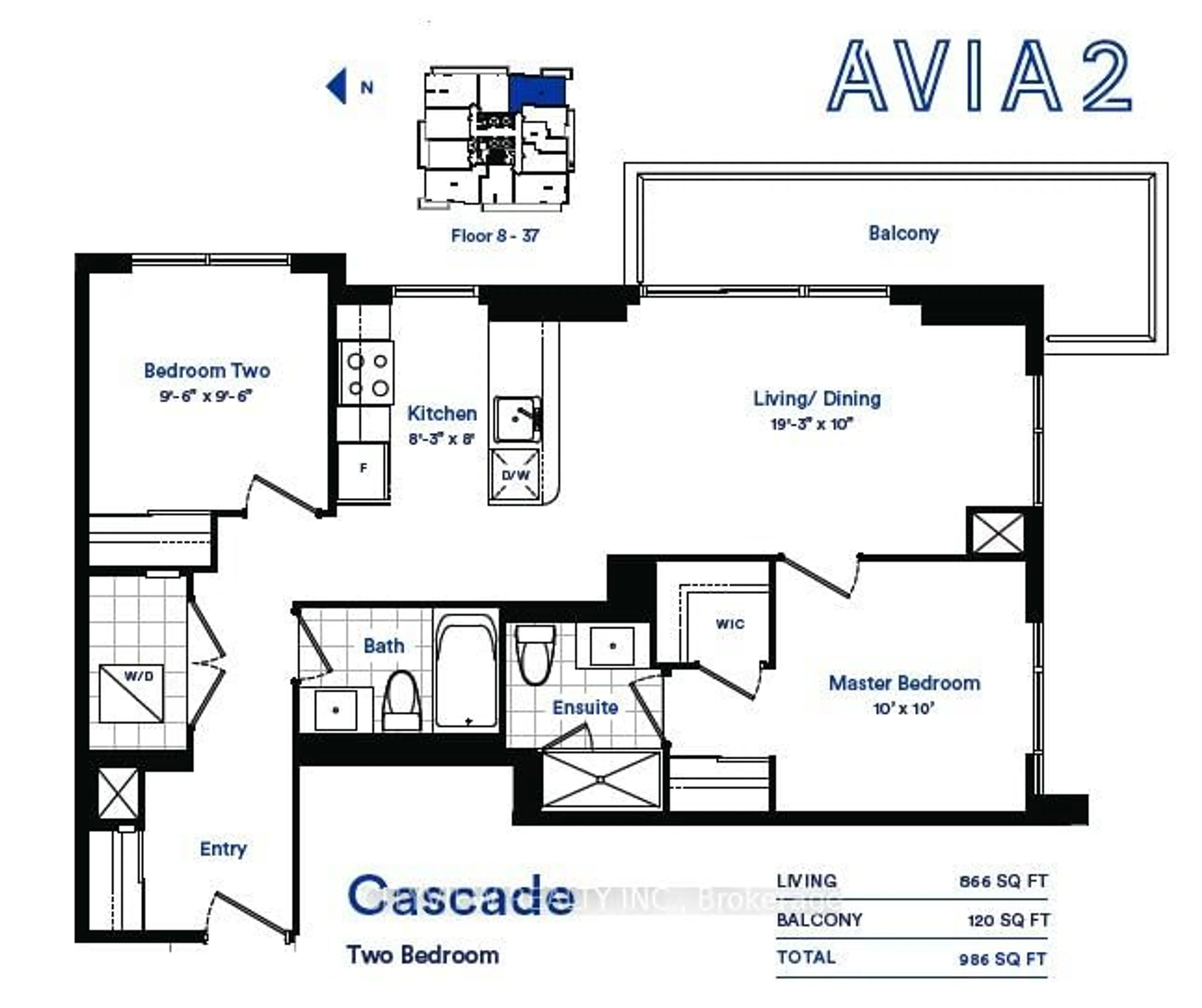 Floor plan for 4130 Parkside Village Dr #2406, Mississauga Ontario L5B 0L7