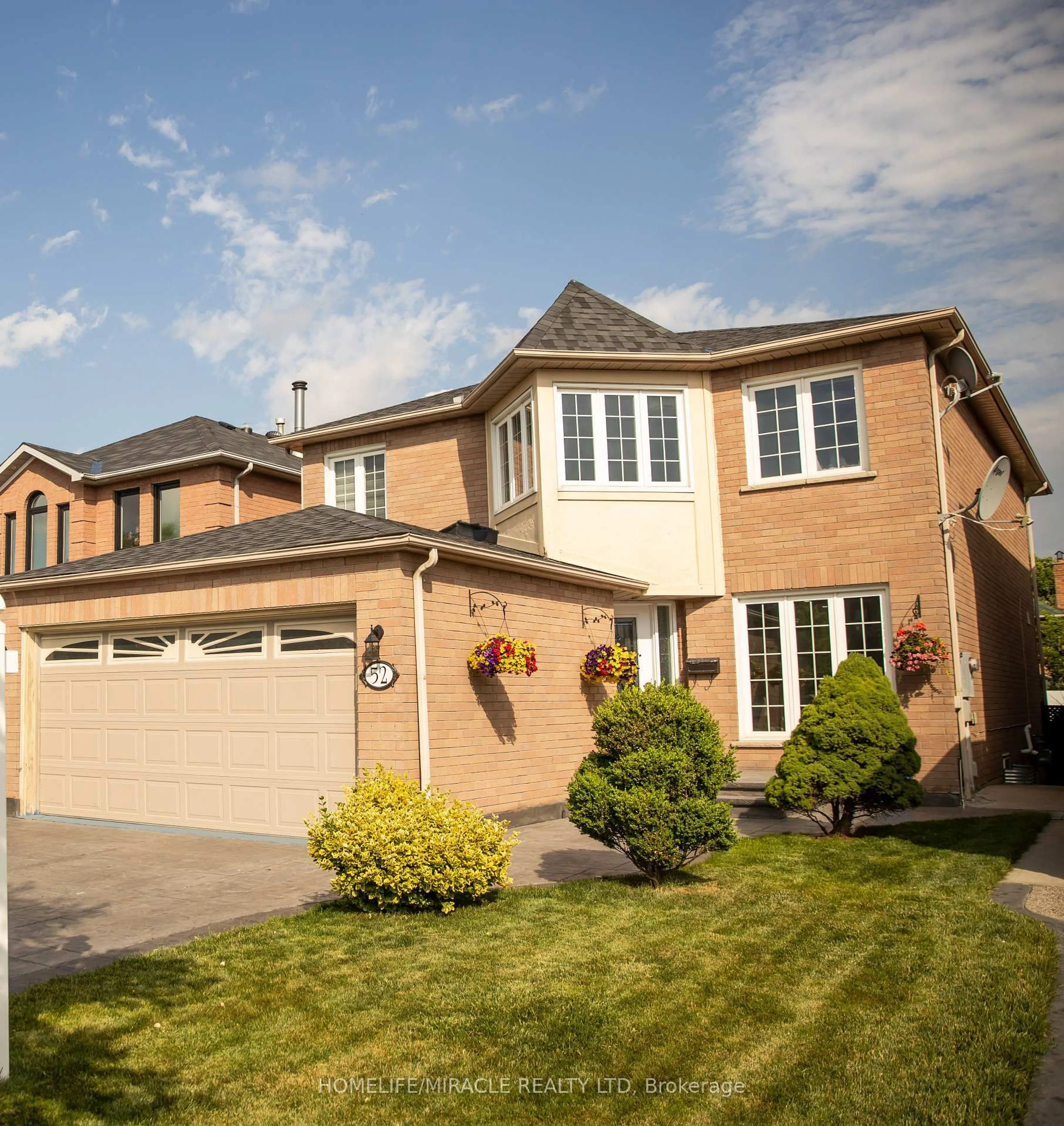 Home with brick exterior material, street for 52 Novella Pl, Brampton Ontario L6S 5X1
