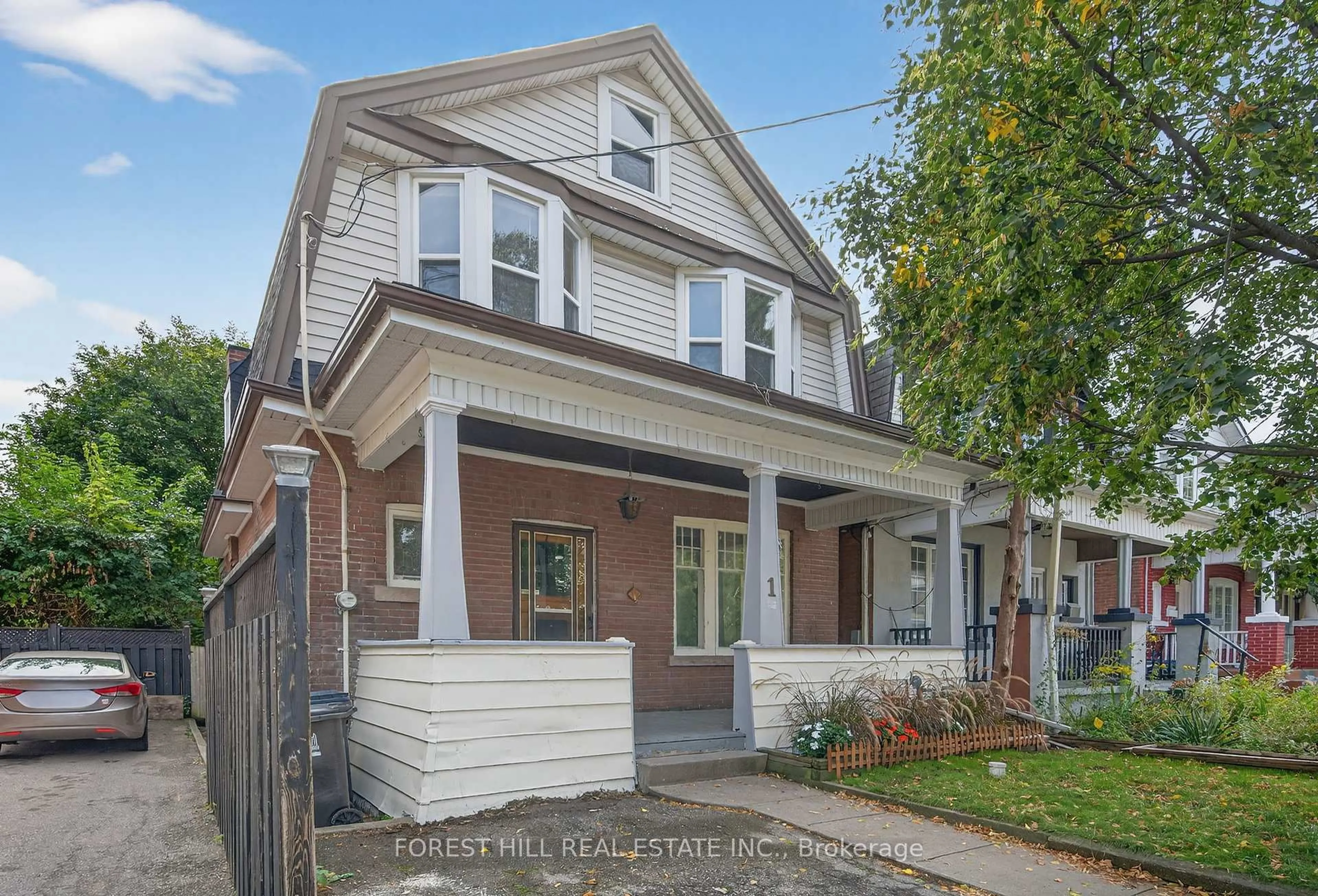 Home with brick exterior material, street for 1 Somerville Ave, Toronto Ontario M6M 4W1
