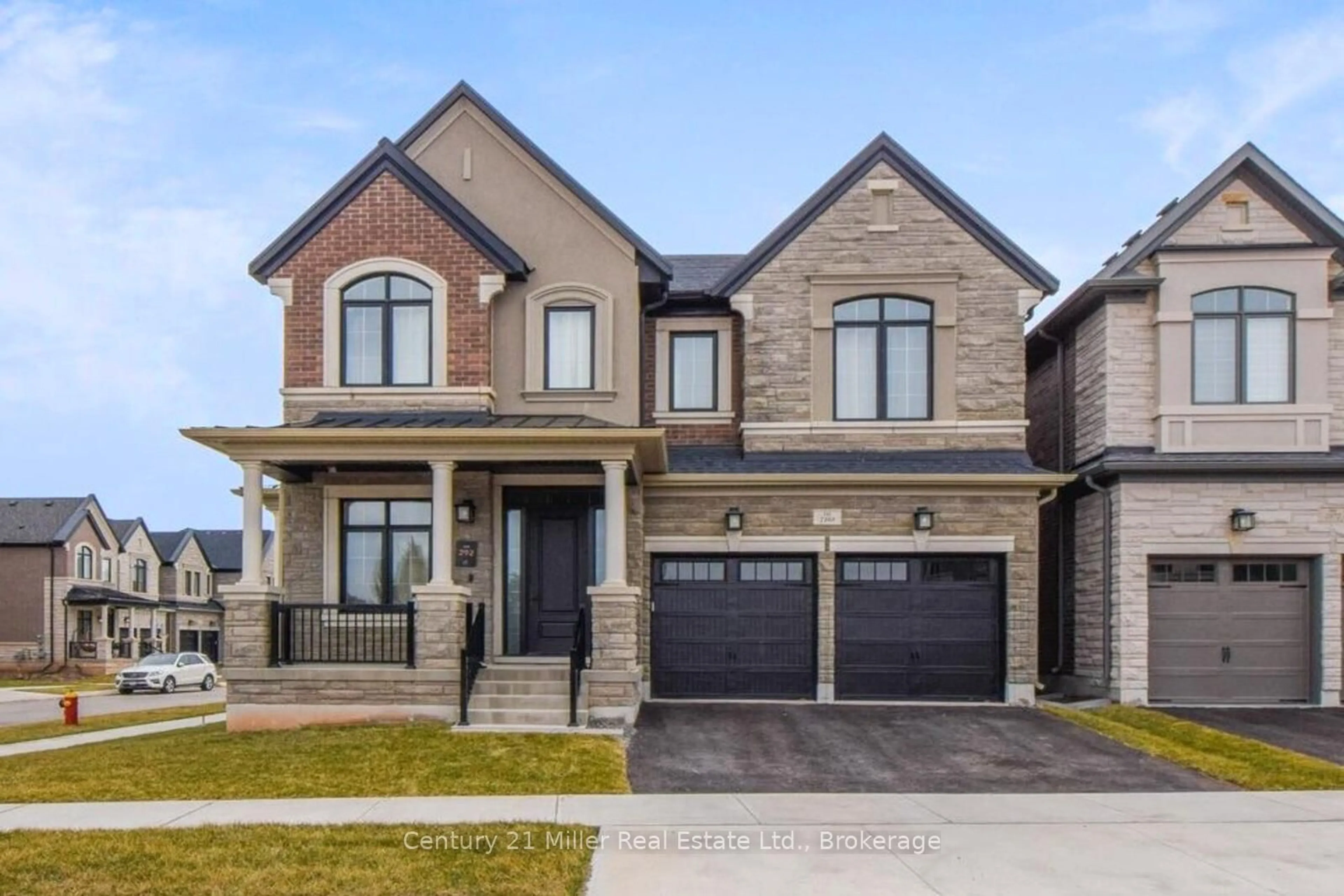 Home with brick exterior material, street for 2368 Edward Leaver Tr, Oakville Ontario L6M 5M7