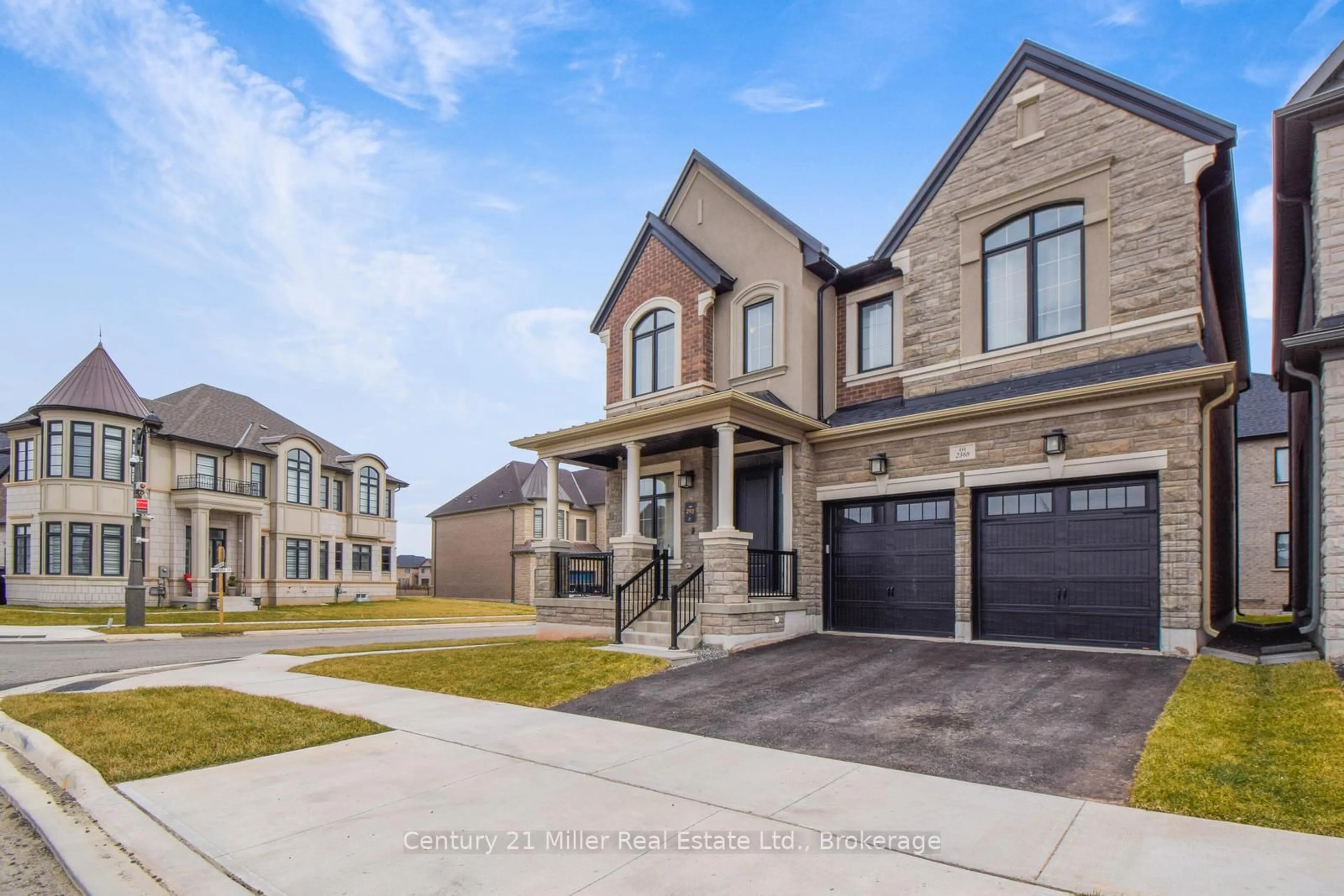 Home with brick exterior material, street for 2368 Edward Leaver Tr, Oakville Ontario L6M 5M7