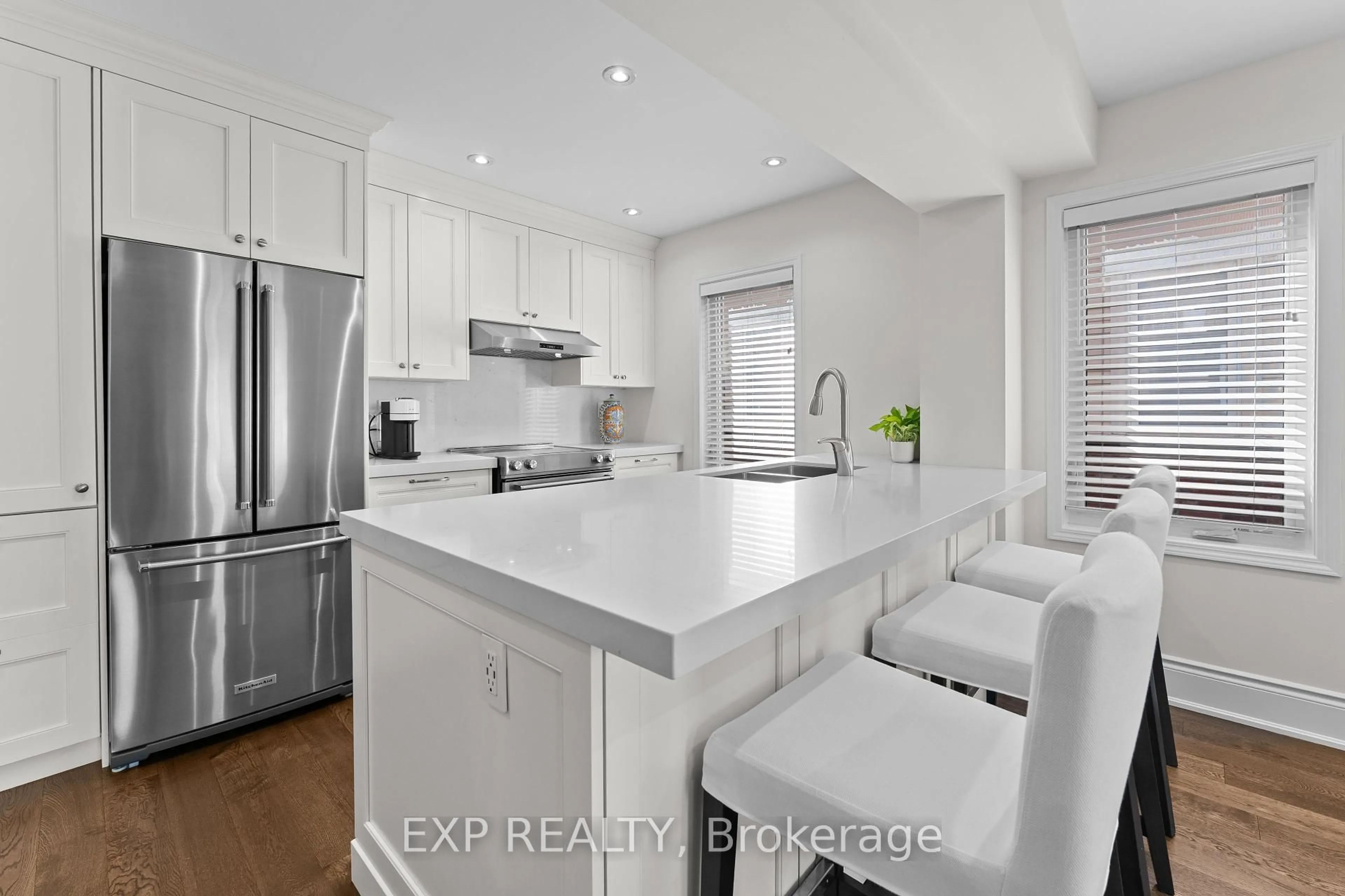 Open concept kitchen, ceramic/tile floor for 292 Reis Pl, Milton Ontario L9E 0A9